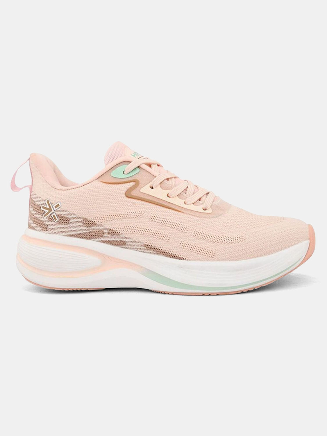 Image of HRX by Hrithik Roshan Peach Game Scape shoes Running Shoes For Women