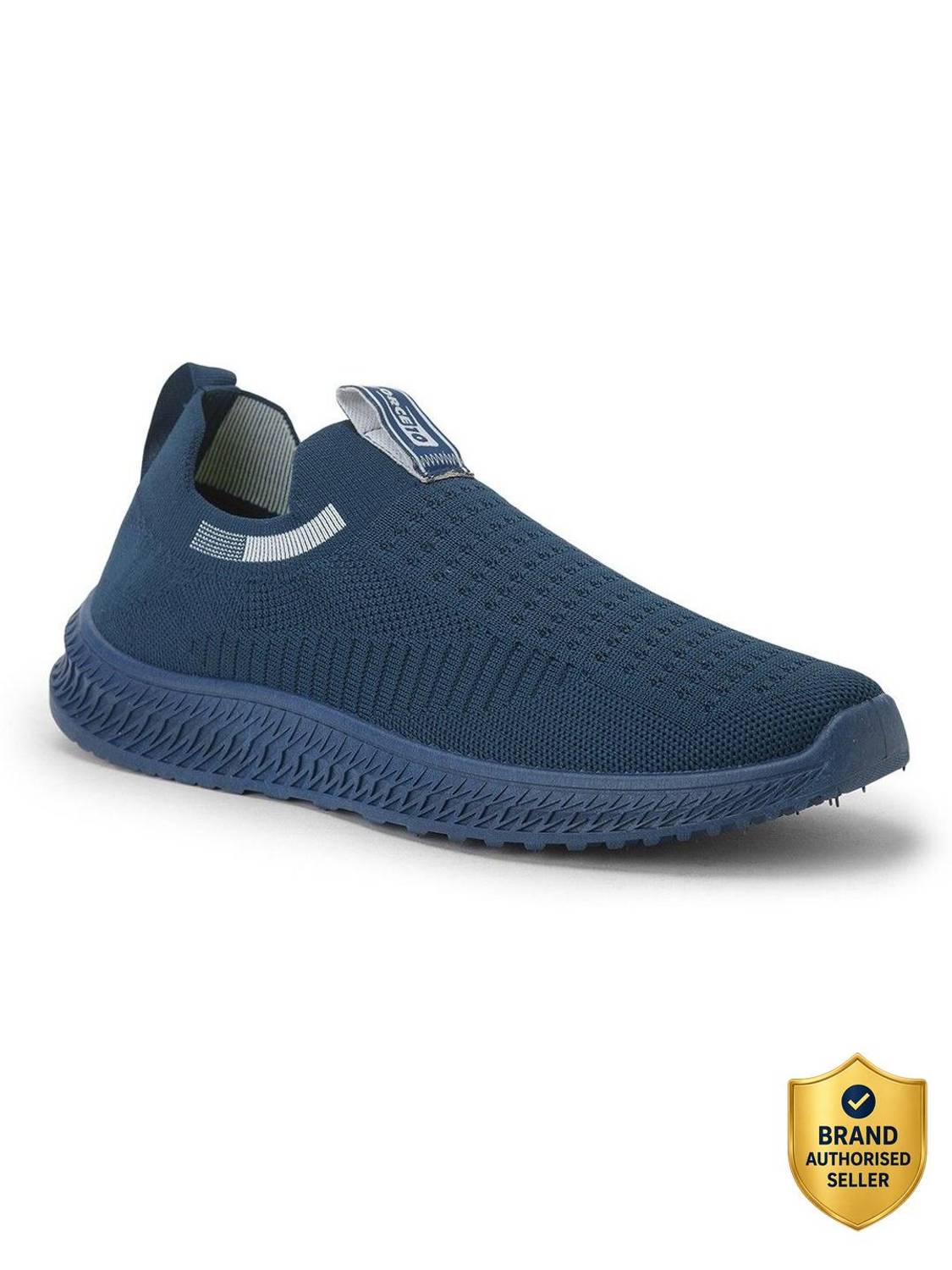 LIBERTY Force10 ROKKY-4 Sports Shoes With PVC Sole | Comfortable Non-Lacing Jogging & Walking Shoes For Men (Blue , 8)
