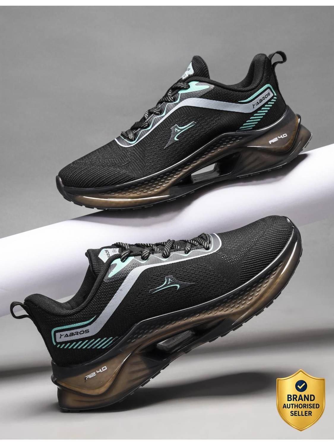 Abros real upper mesh tpu sole inner memory foam casual sports shoes for men's Casuals For Men
