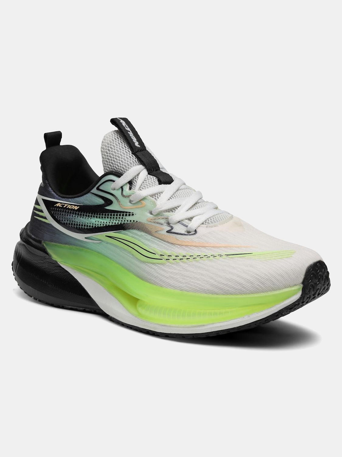 Image of action Athleo TURBO-2401 Trendy Lightweight Comfortable Durable Sports Lace-Up Running Shoes For Men