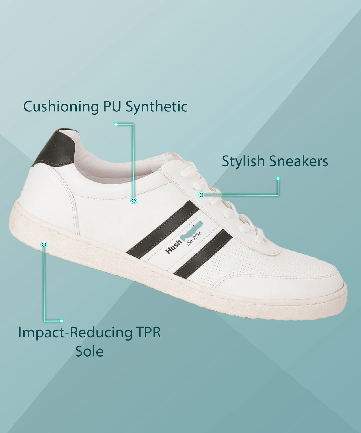 Image of HUSH PUPPIES Smith 1958 Sneakers For Men