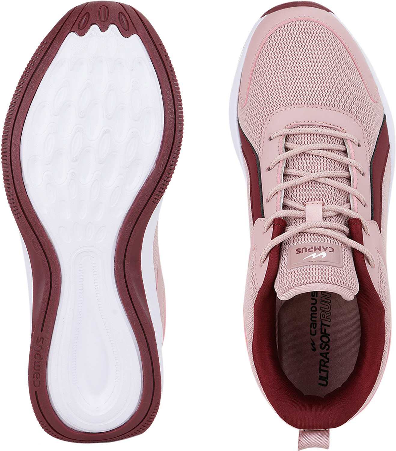 Image of CAMPUS KRYSTAL Women's Sports Shoes | Lightweight Memory Foam Comfort | Lace-Up Running Shoes For Women