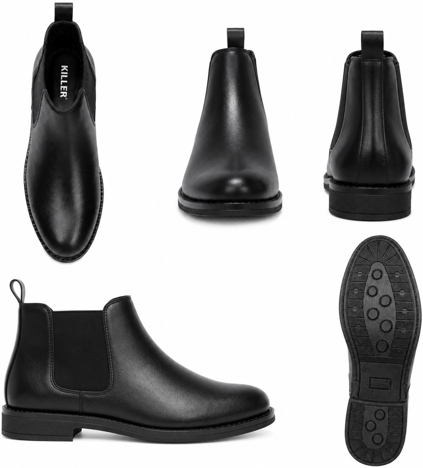 Image of KILLER Men Casual & Comfortable chelsea slip-on for men||Synthetic Leather Boots For Men