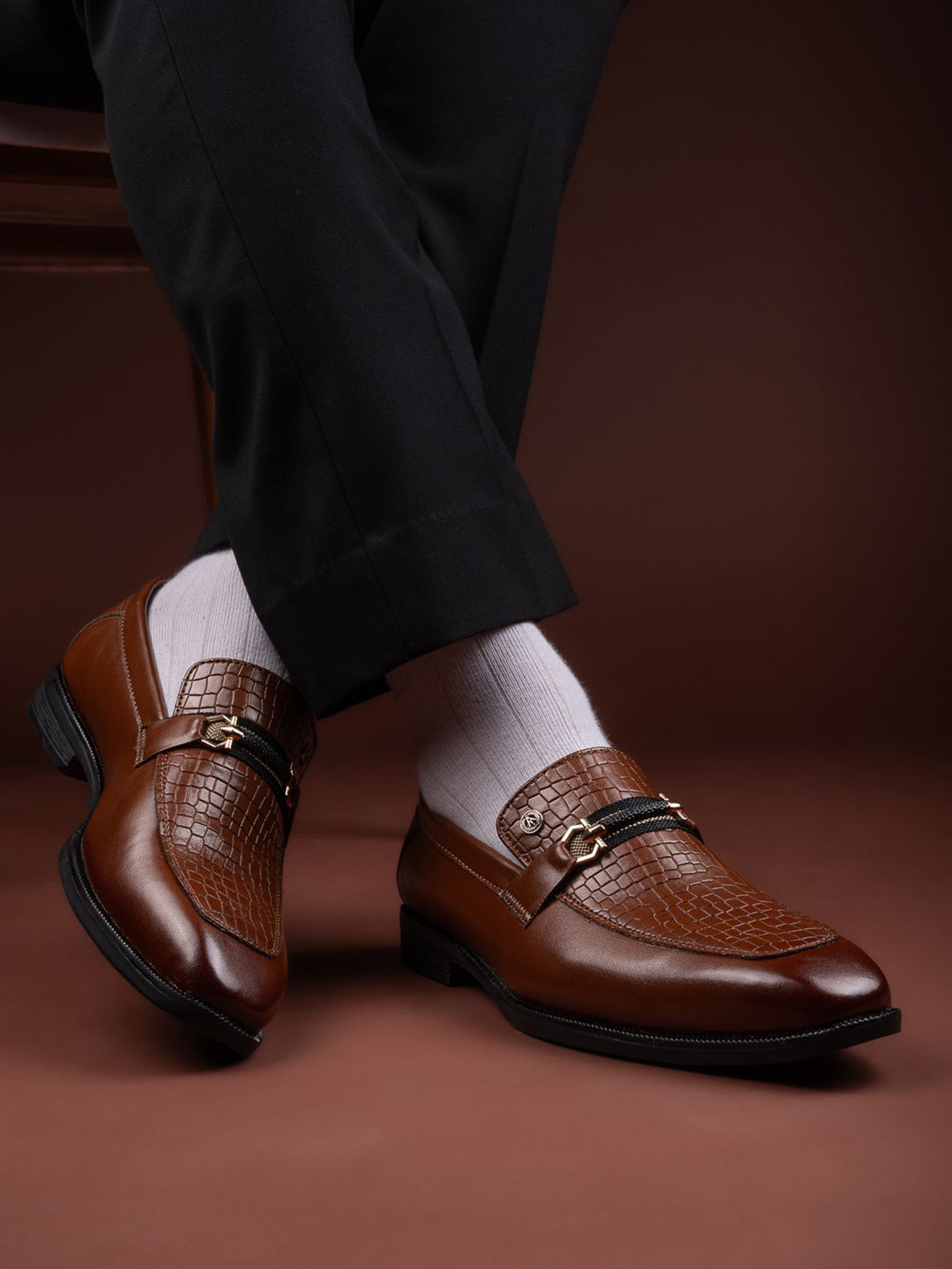Image of ALBERTO TORRESI Men's CALABRIA HUNGARY SERIES 695 Mocassin For Men Mocassin For Men