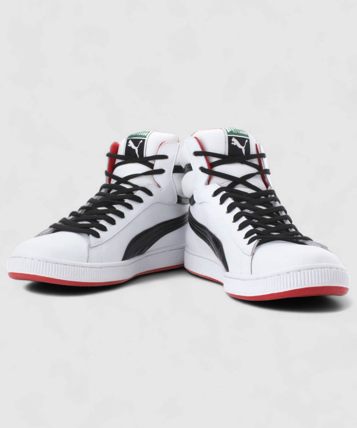 high top sneakers puma red high ankle