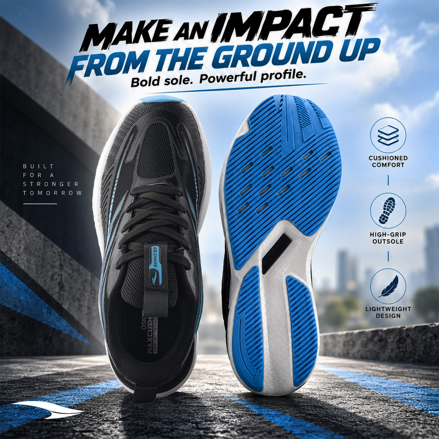 Image of asian Hypercushion Carbon-14 Men's Running Shoes with Carbon Plate & ETPU Sole Running Shoes For Men