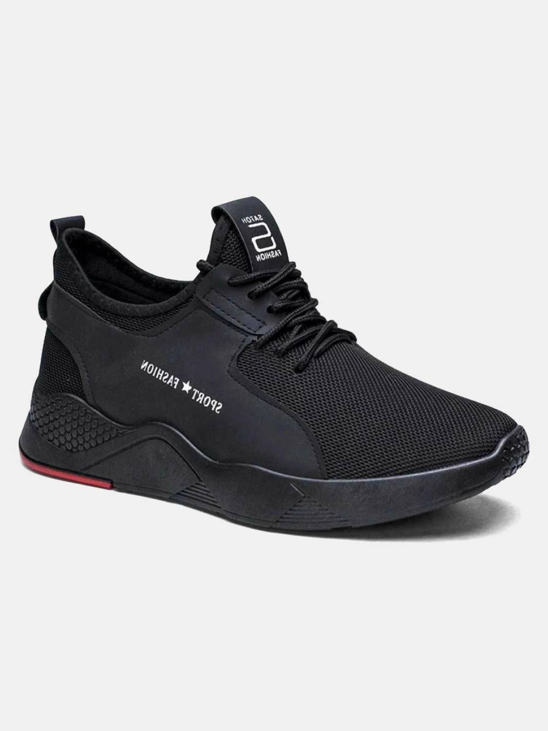HOTSTYLE Trendy Black Sneakers For Men - Image 3