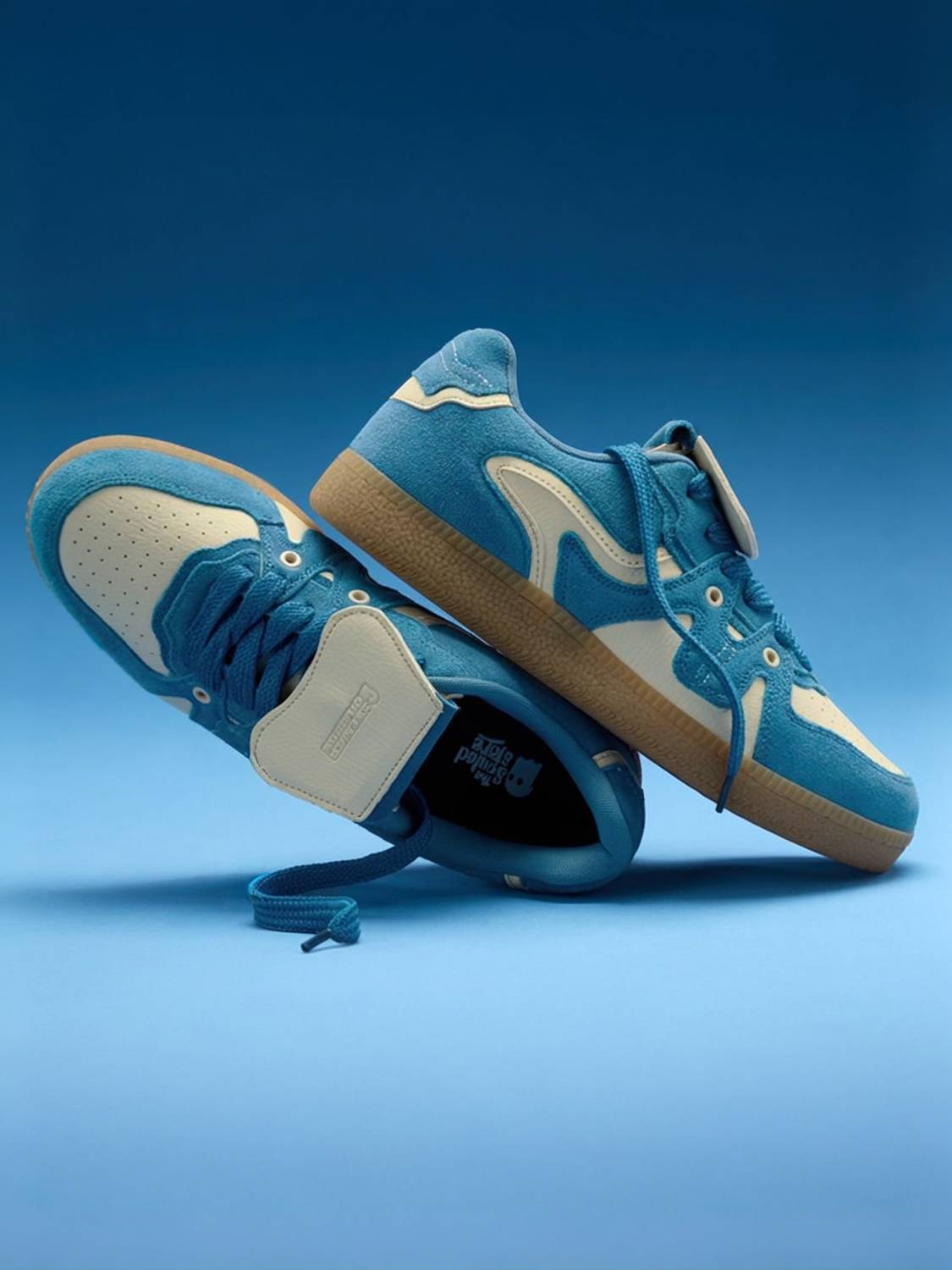 The Souled Store Men's Blue Sneakers - Image 3