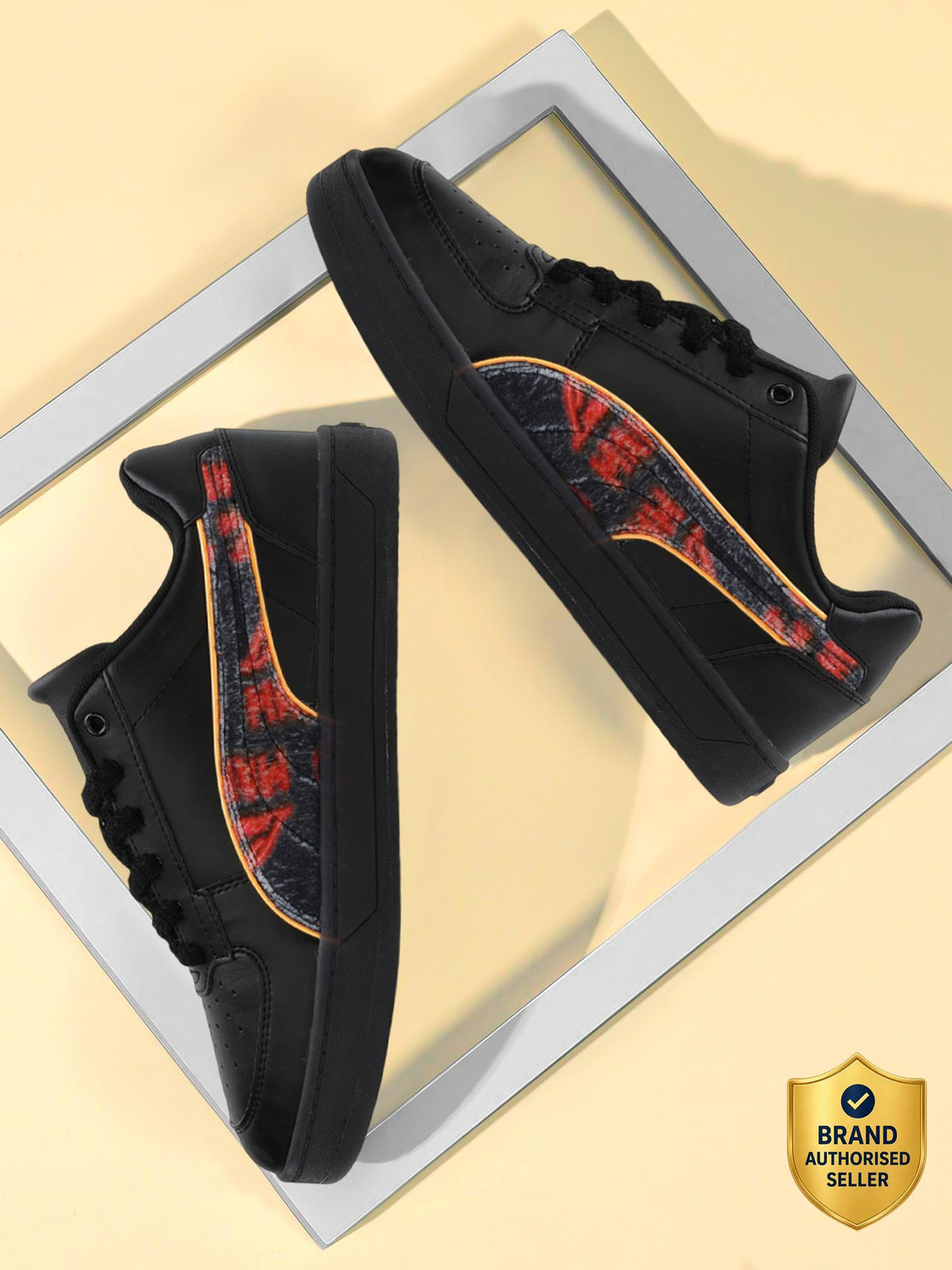 Image of PUMA Ferrari Caven 2.0 Neon Sneakers For Men
