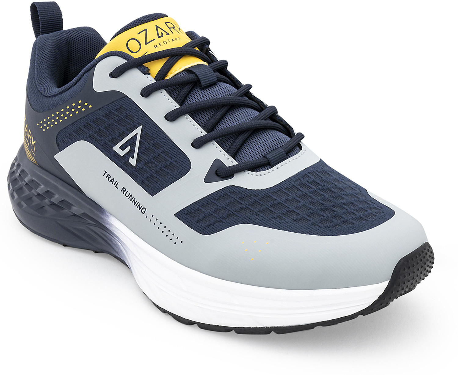 Image of RED TAPE Ozark Outdoor Trail Running Shoes for Men | Grey Navy Outdoor Performance Running Shoes For Men