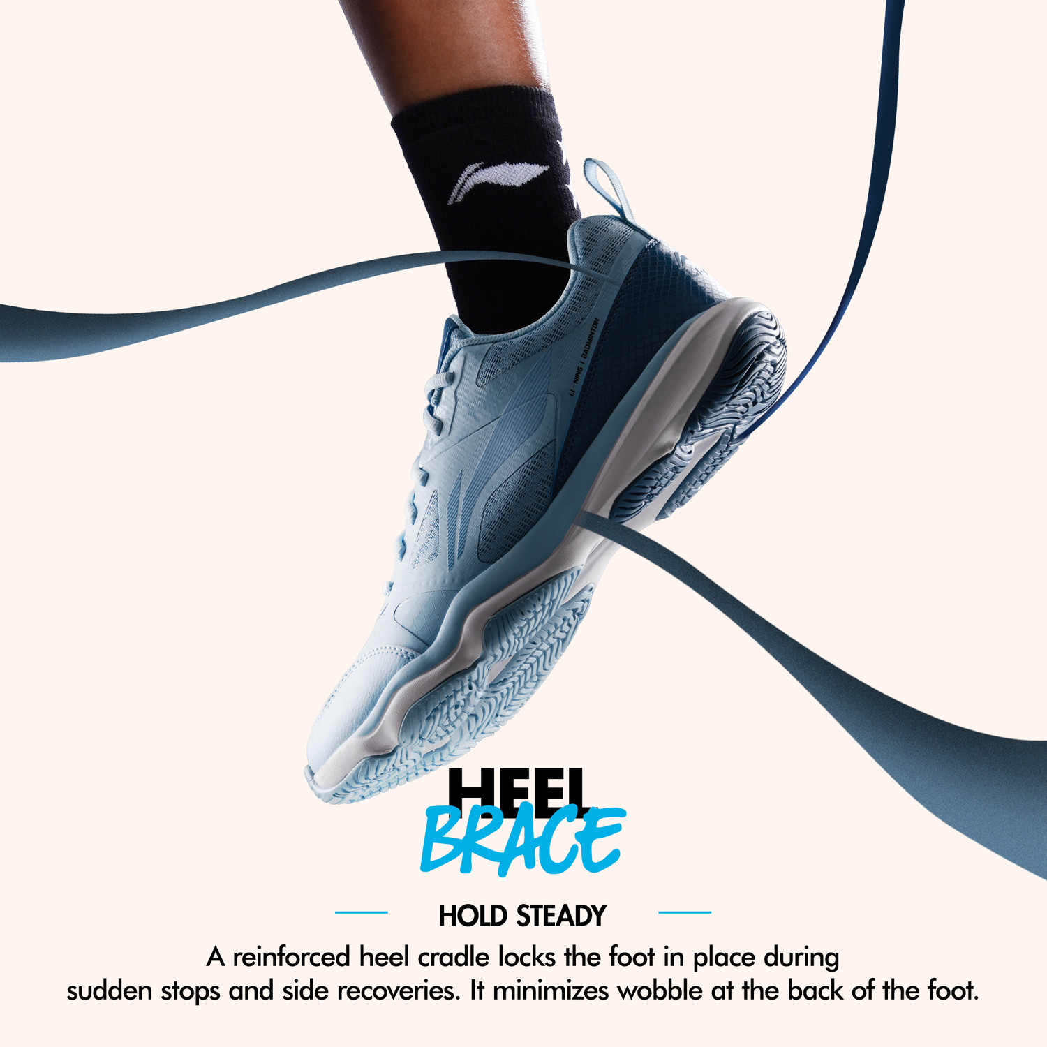 Image of LI-NING Force Non Marking Badminton Shoes | Lightweight, Breathable & Durable Badminton Shoes For Men