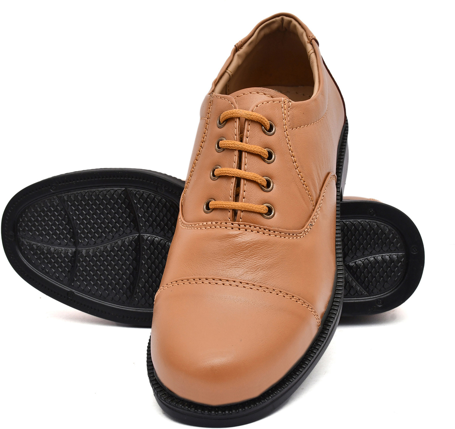 Image of PILLAA Men's Genuine Leather Lace Up Office Formal Oxford Shoes Lace Up For Men