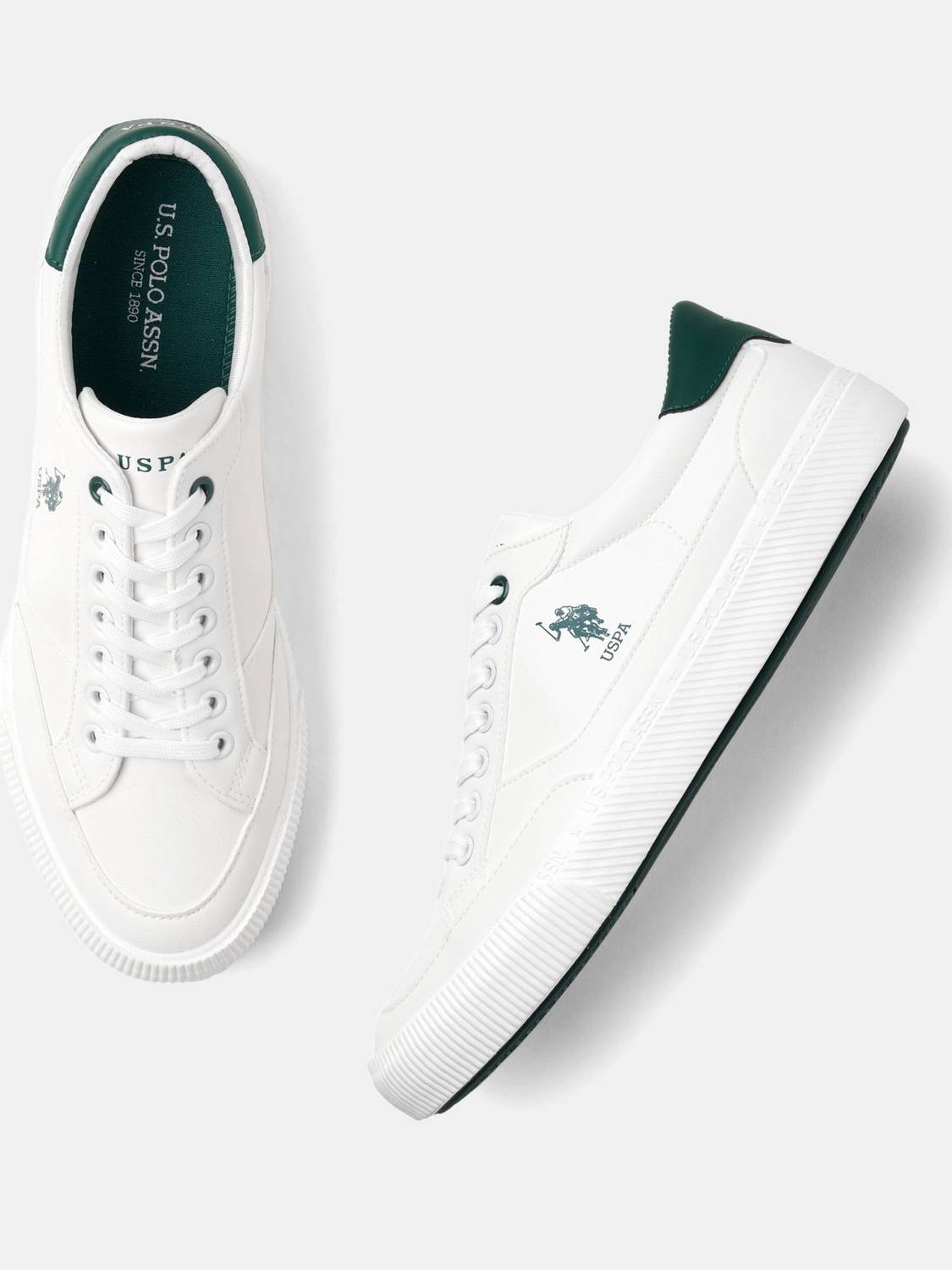 U.S. POLO ASSN. Olivier 2.0 Men White Sneakers - Image 1