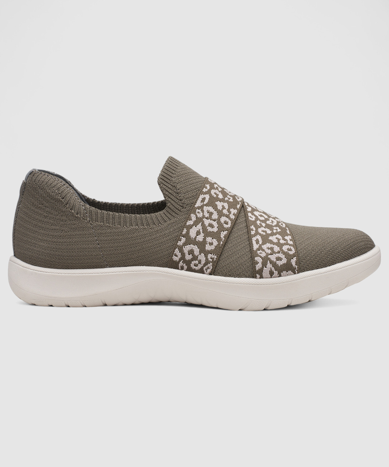 Image of CLARKS Adella Stride DARK OLIVE Casuals For Women (Olive, 3.5)