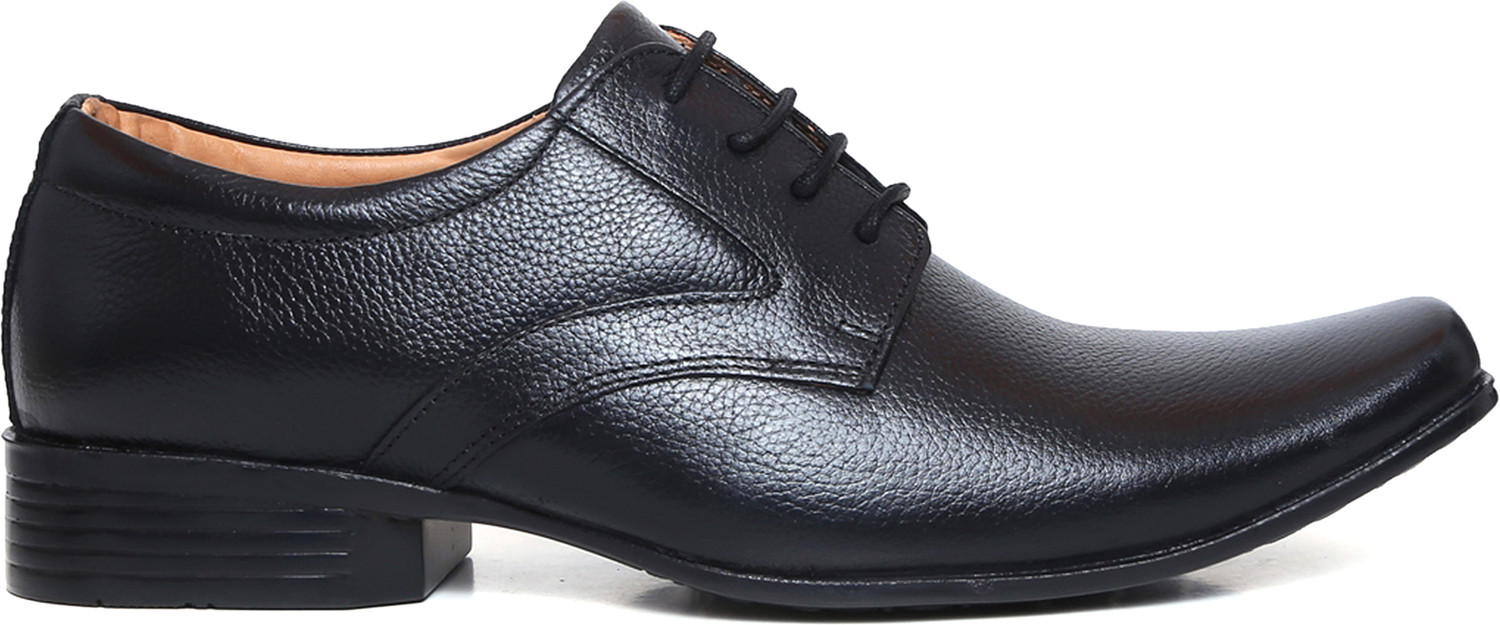 Image of Zoom Shoes Genuine Leather Formal shoes for Men A1181 | Memory Cushioned Insole| Anti Slip| Lace Up For Men