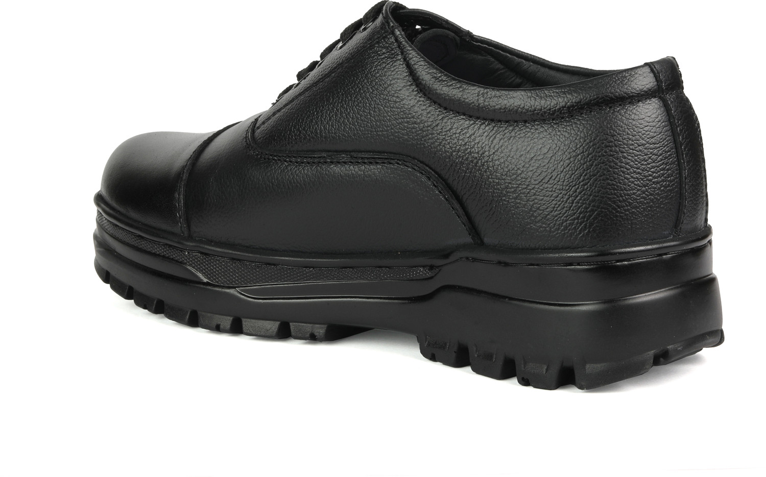 Image of XHUGOY XHUGOY WARDI CUT OXFORD SHOE IN BLACK|TAN COLOUR SIZE 3-11 FOR MEN WOMEN Oxford For Men