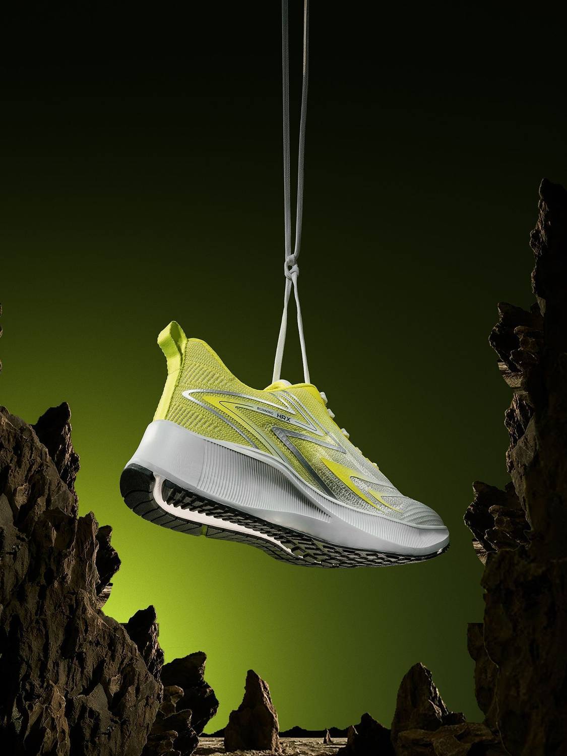HRX by Hrithik Roshan Men's White Running Shoes - Image 5