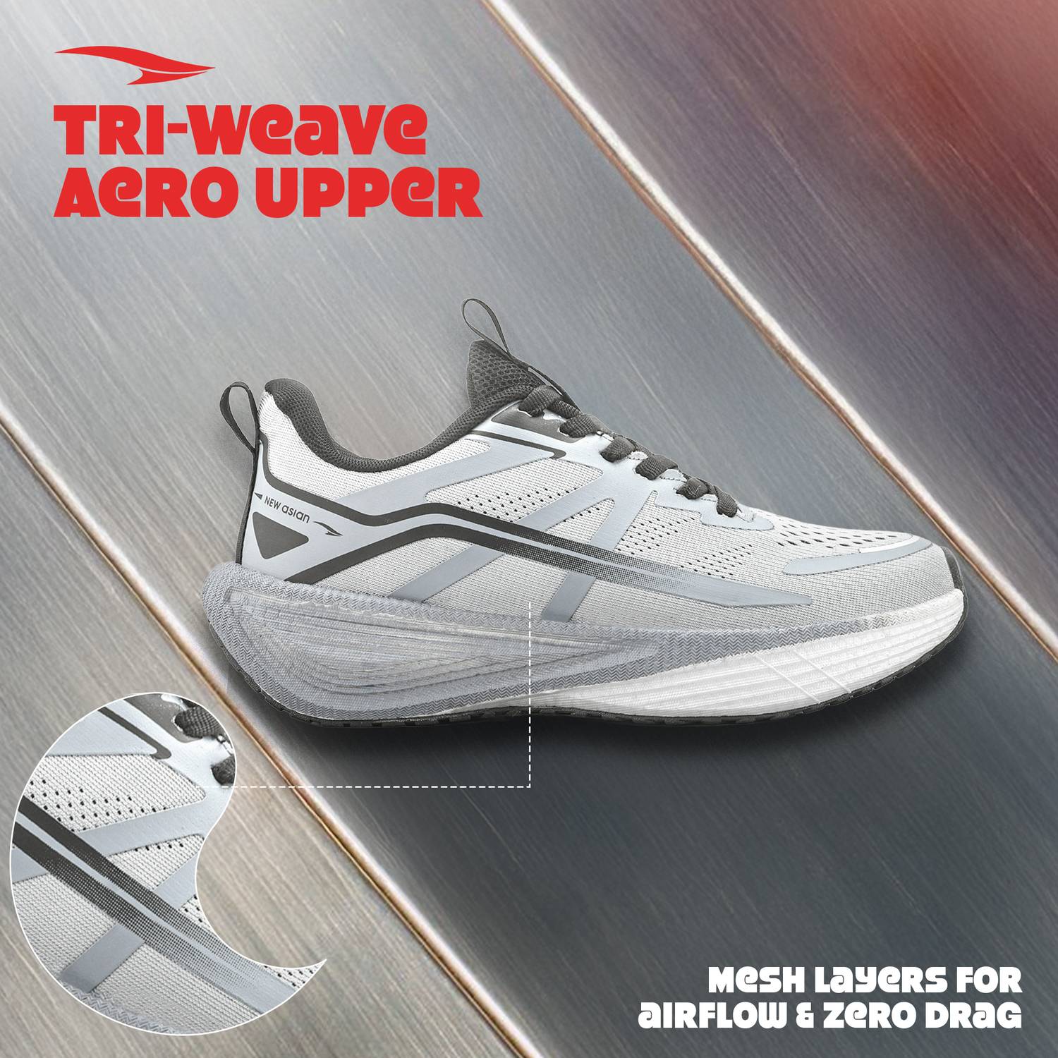 asian Hypercushion Carbon-07 Men's Running Shoes - Image 3