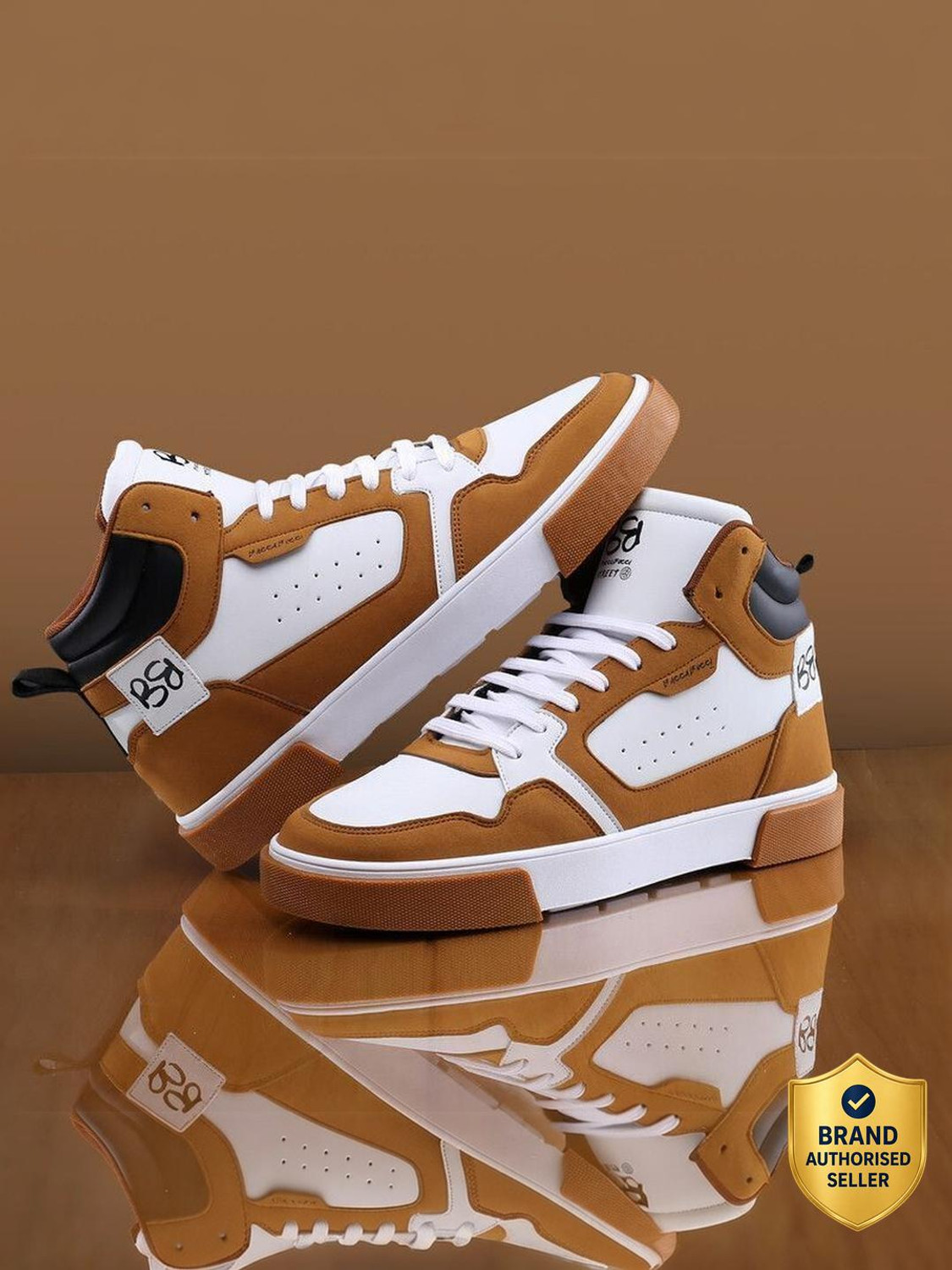 Image of bacca bucci STALK Classic High-Top Sneakers For Men