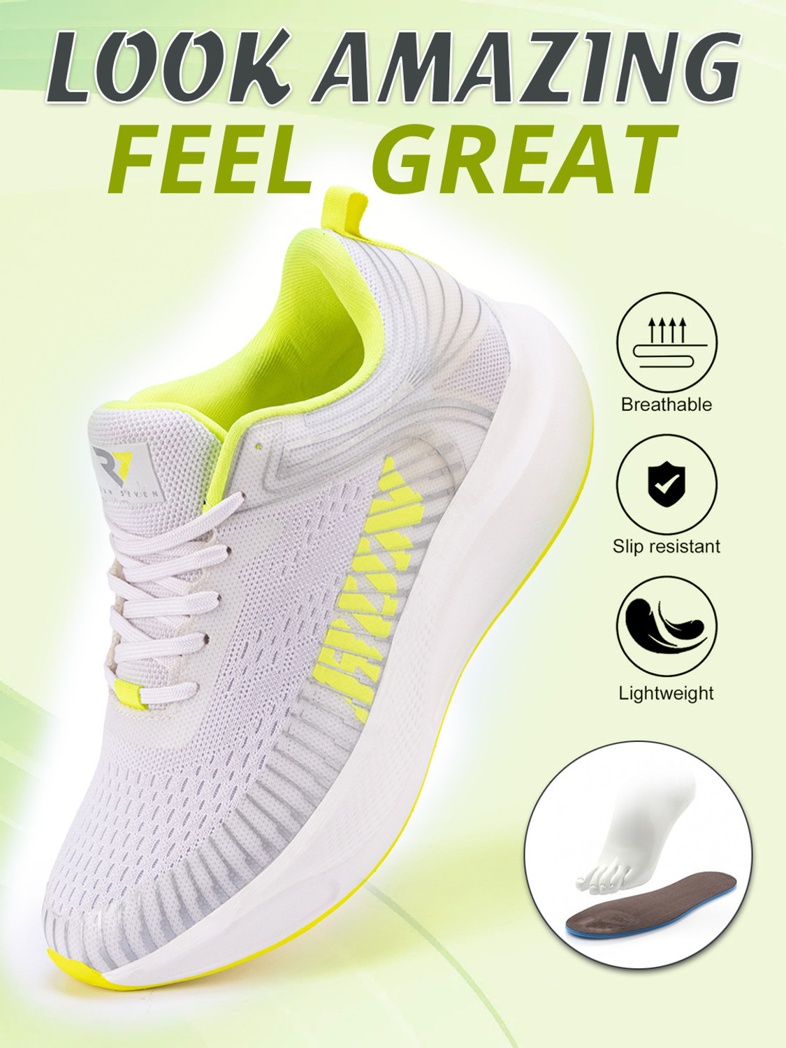 Image of RUN SEVEN Lightweight Comfort Summer Trendy Walking Outdoor Stylish Training Sneakers For Men