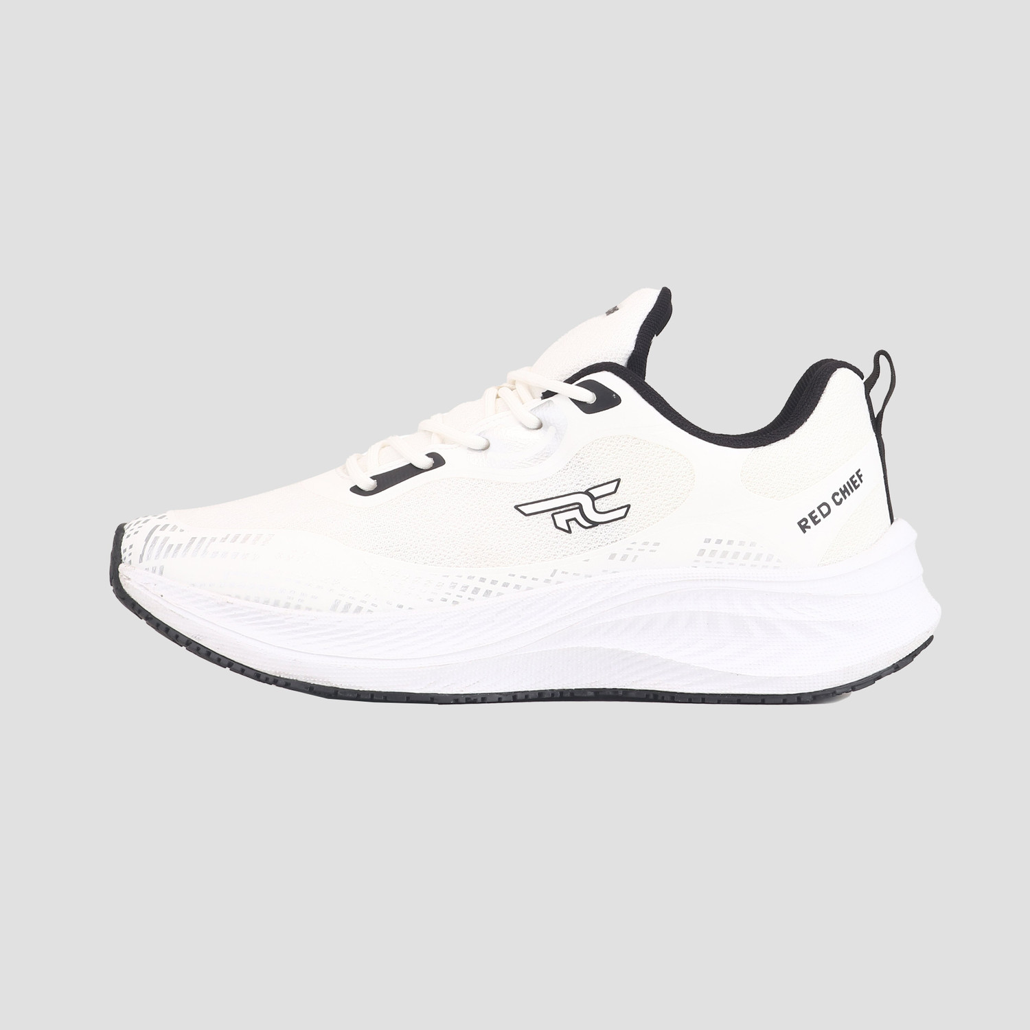 Image of RED CHIEF SonicPulse Running Shoes For Men (White, 7)