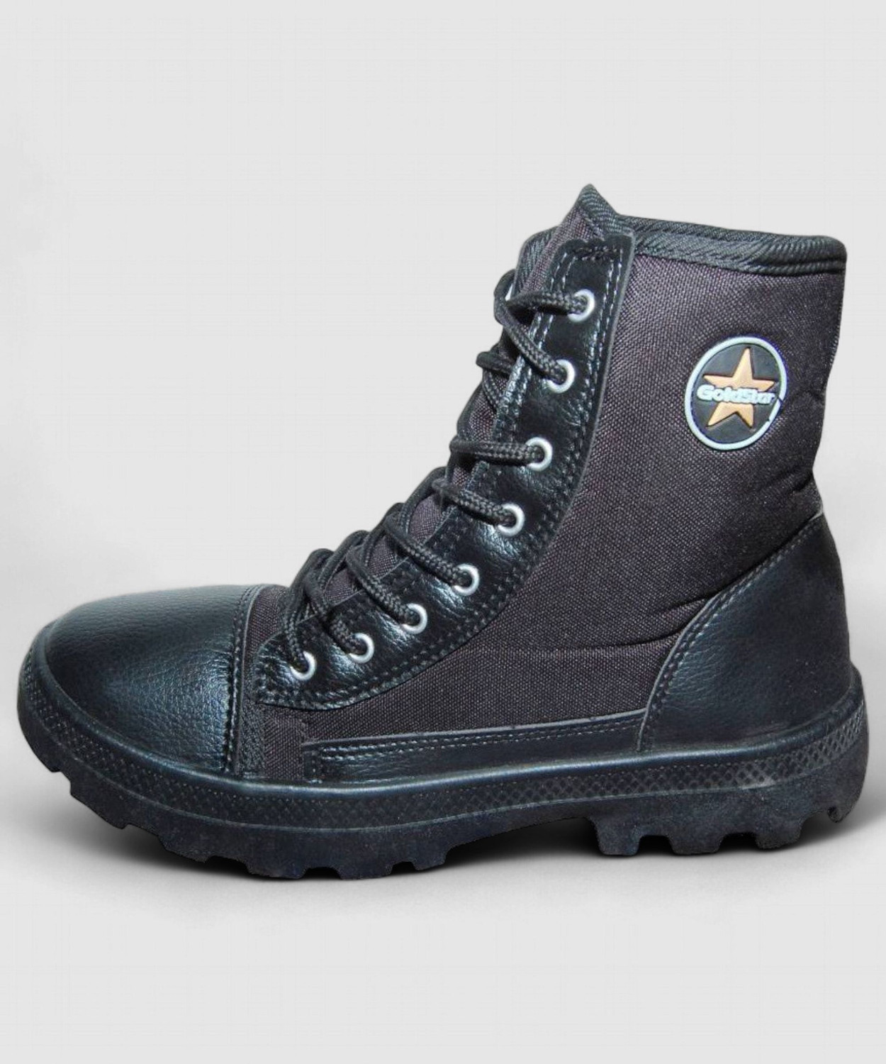 Image of GOLDSTAR PVC'JB Boots For Men (Black, Grey, 6)