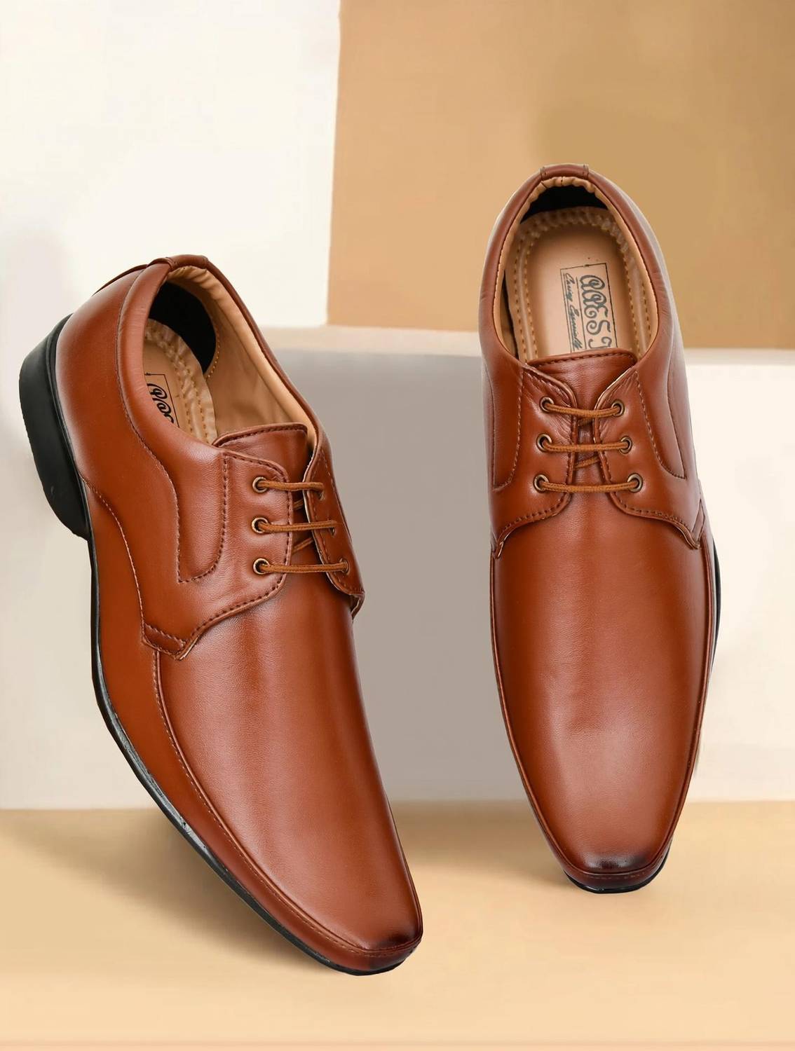 Aaeshu Stylish Comfort Walking Synthetic Leather Lace-up Atractive Formal Shoe Derby For Men