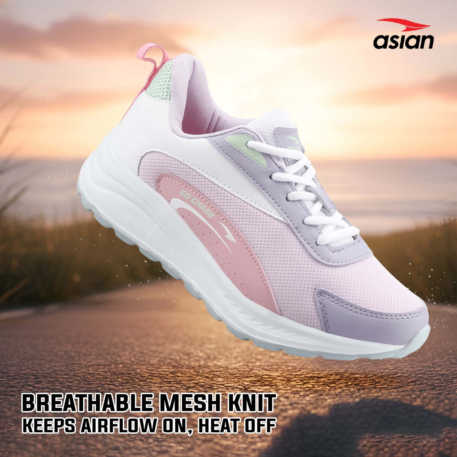 Image of asian Mercury-31 Women's Sports Running Shoes | Lightweight Gym Shoes for Daily Use Sneakers For Women