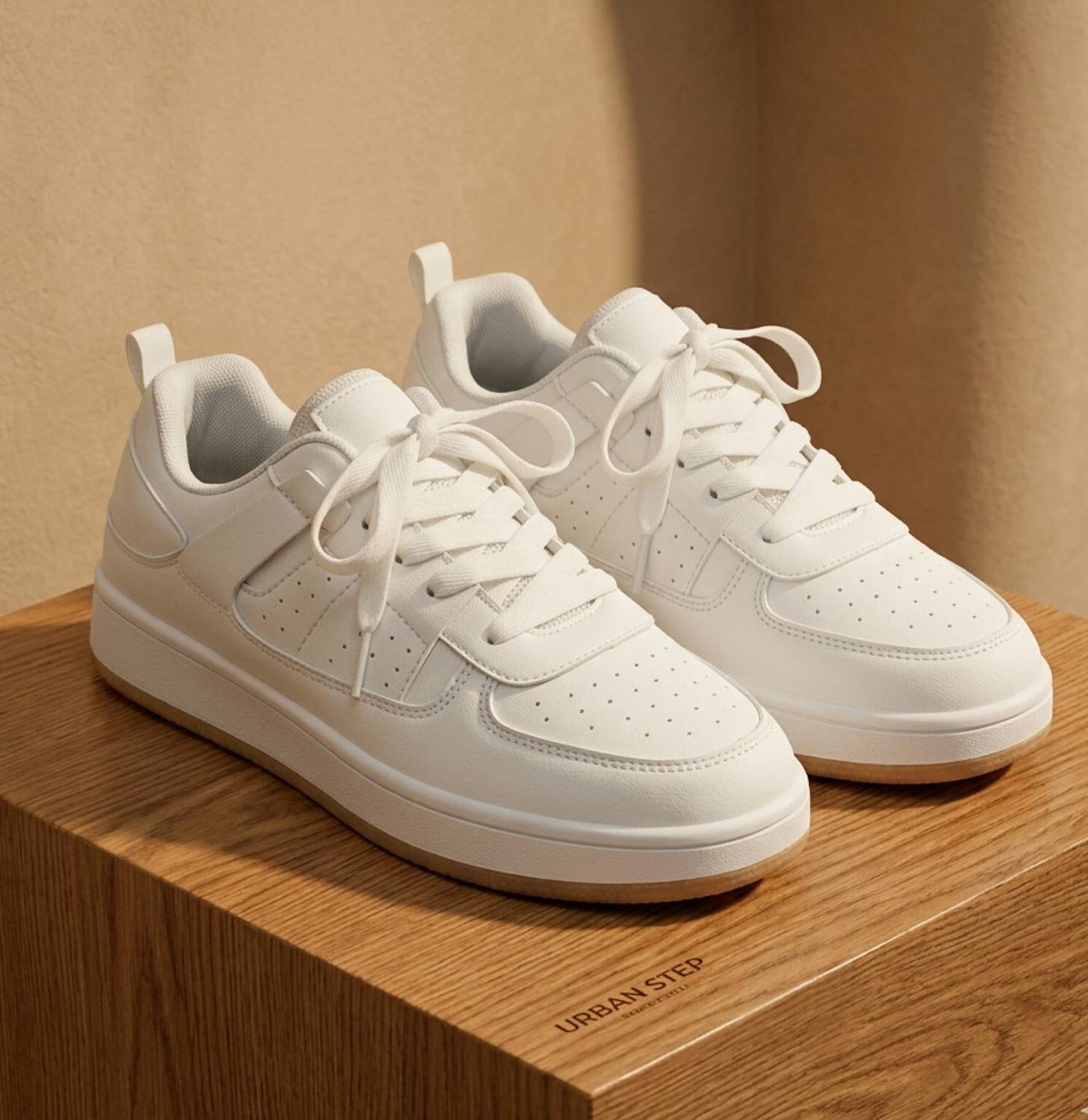 AMICO Trendy Sneakers For Men White - Image 1