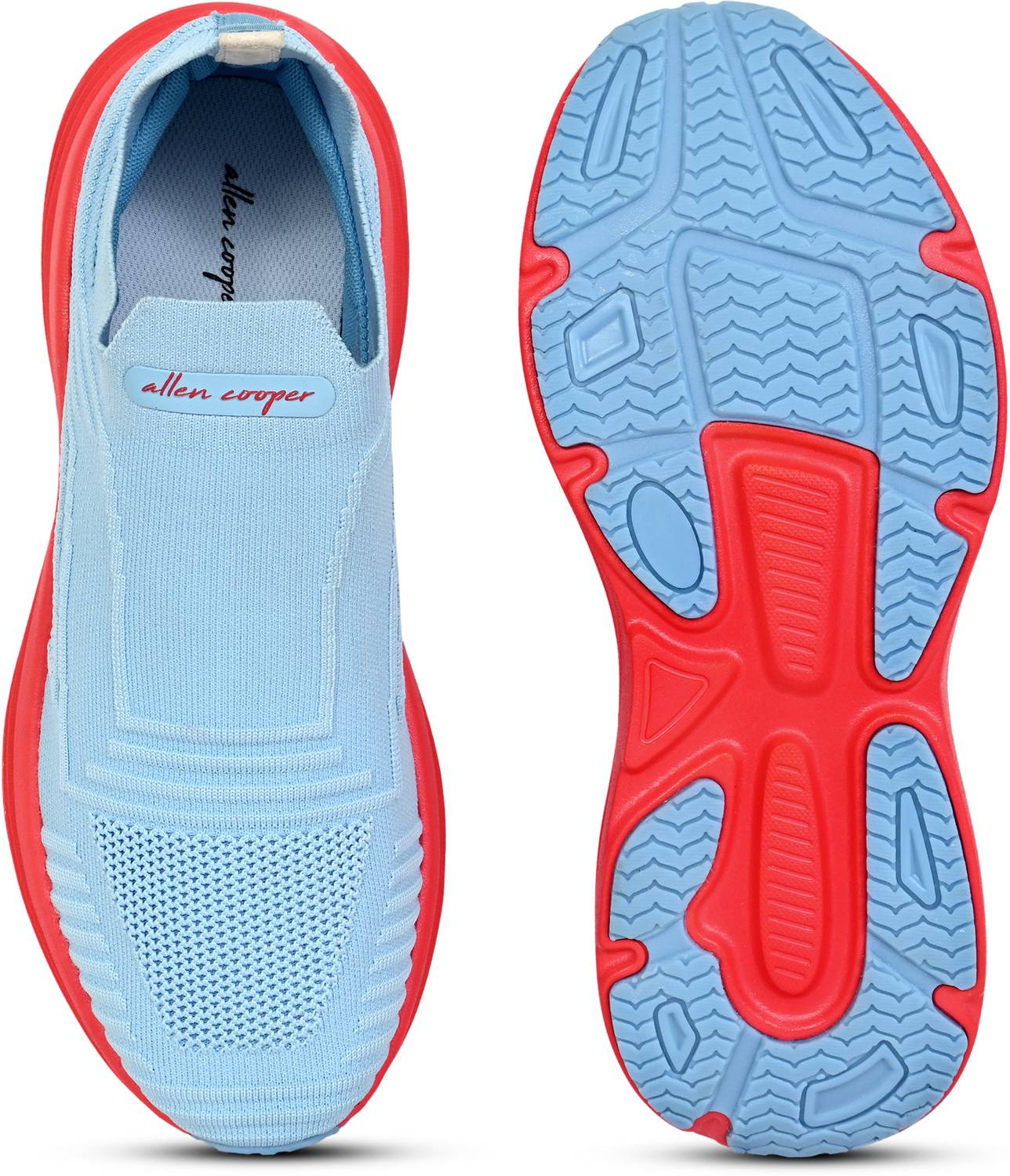Allen Cooper ACSS-250501-TEALRED Men's Walking Shoes - Image 4