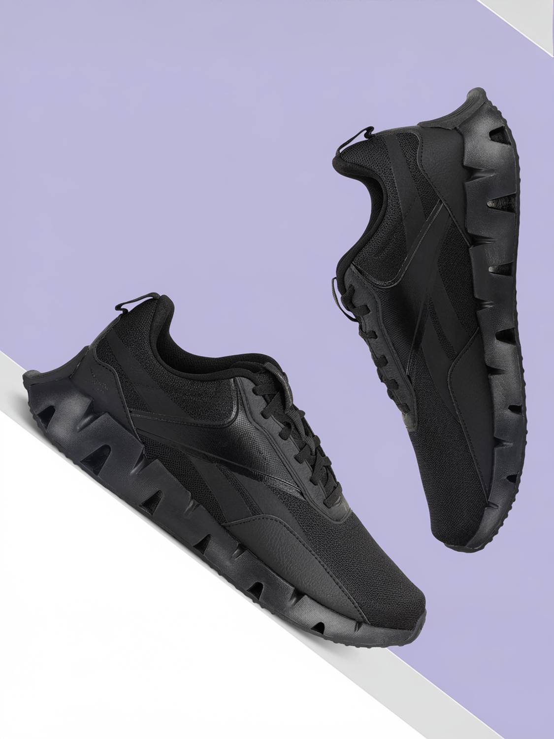 Reebok Zig Dynamica Lite Men's Black Running Shoes - Image 1