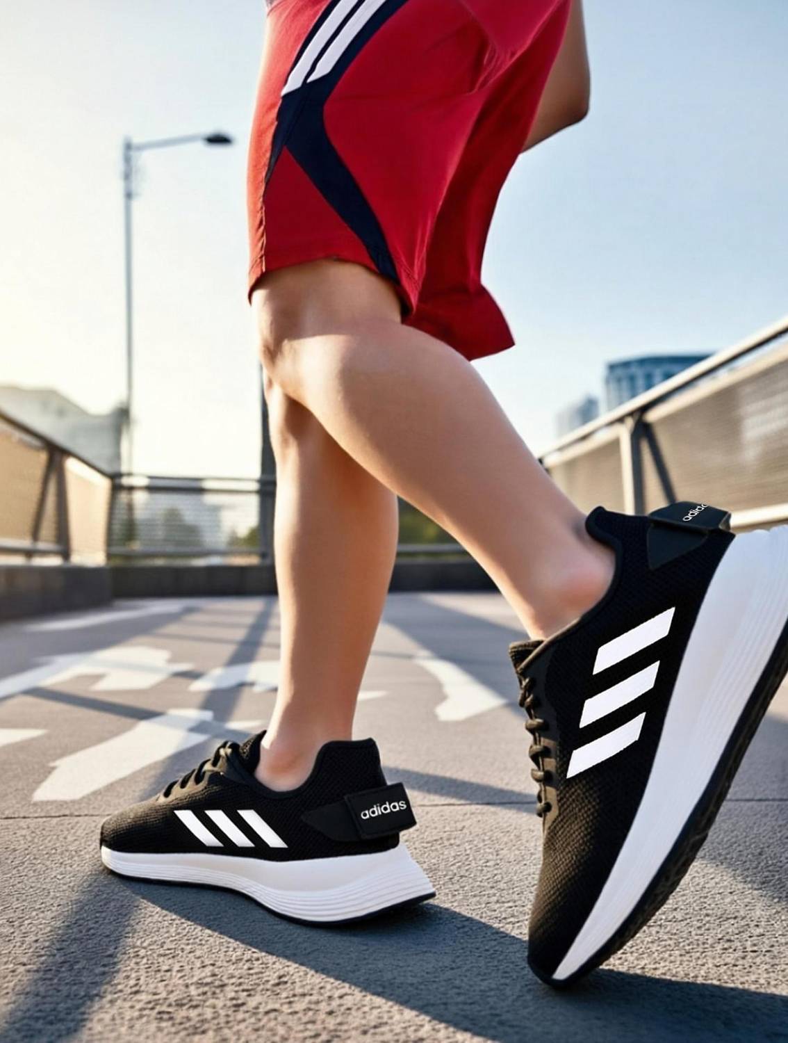 ADIDAS Fluo M Black Running Shoes For Men - Image 1