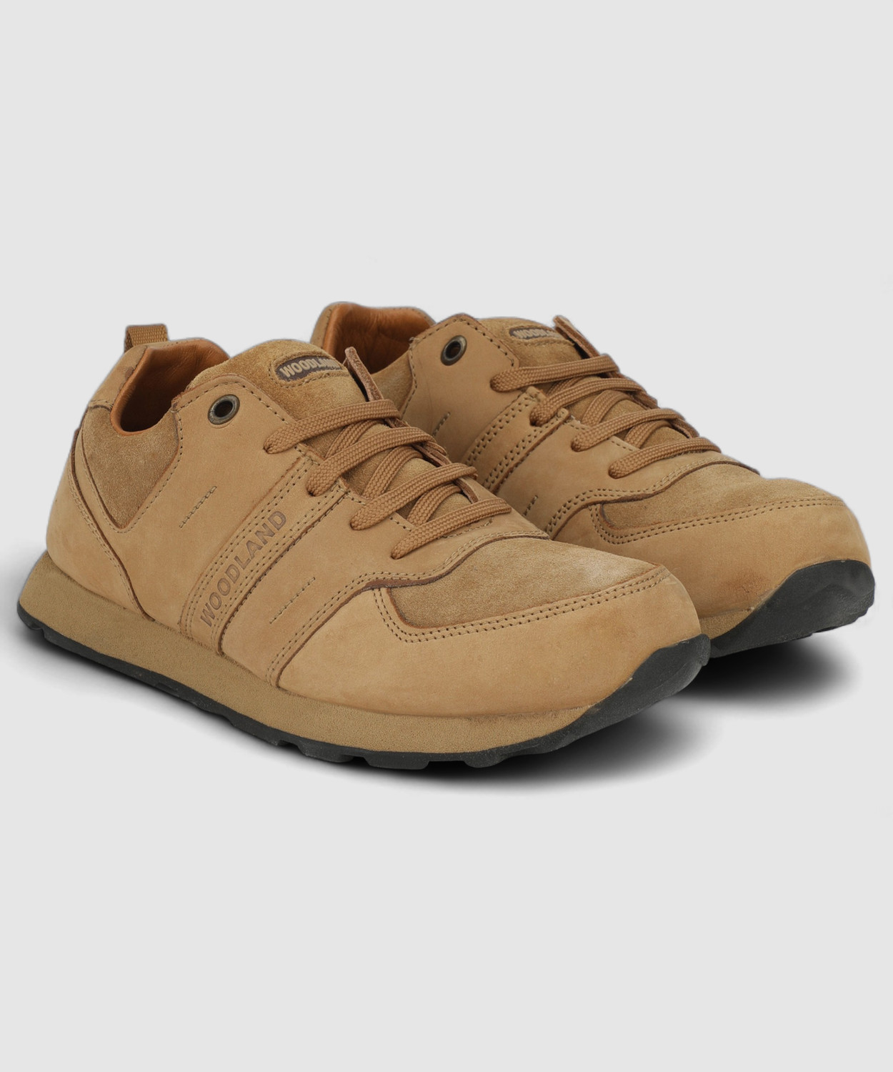 Image of WOODLAND Lace Up Lightweight Breathable Comfortable Daily Use Casuals For Men