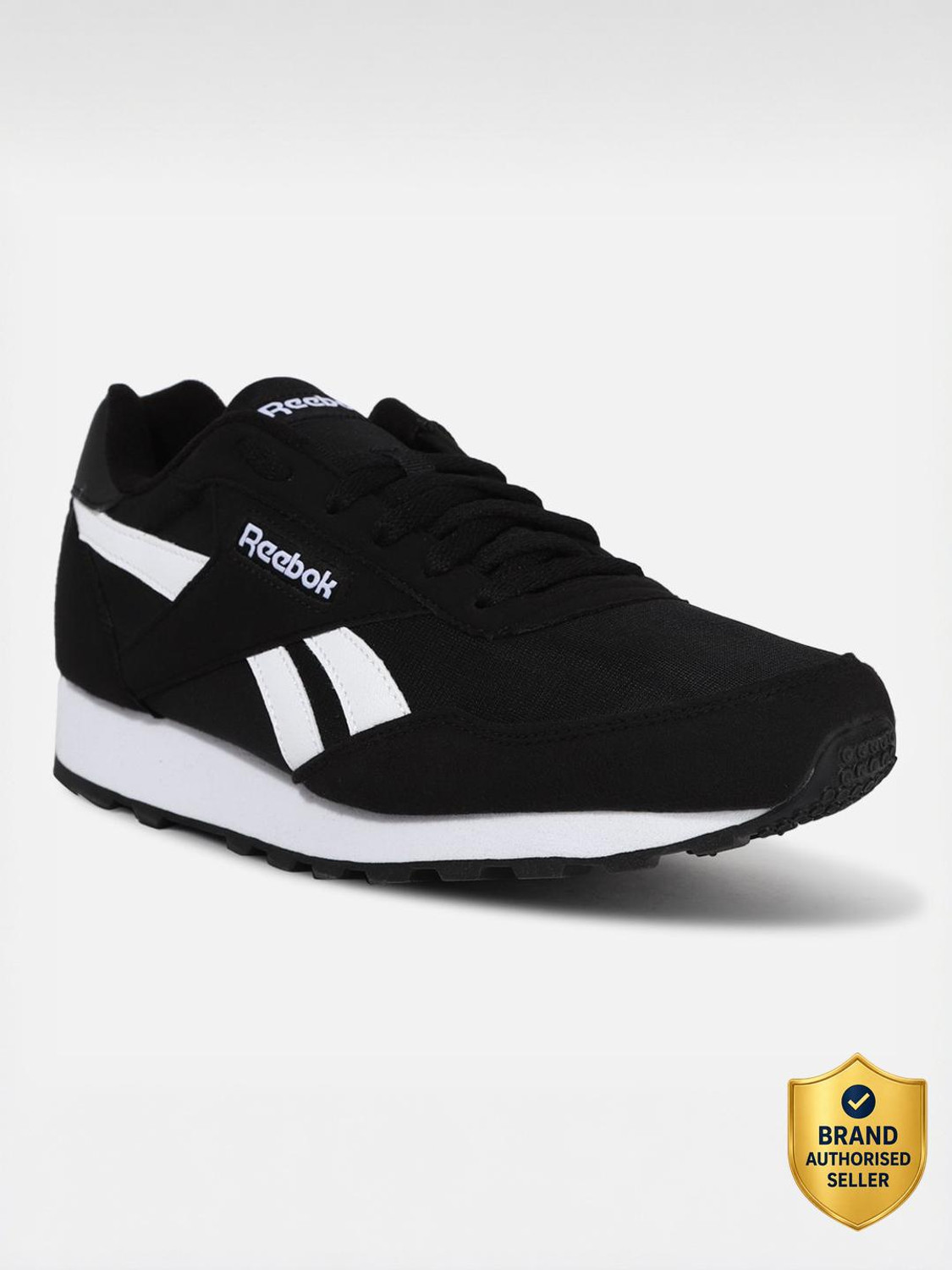 Image of REEBOK REEBOK REWIND RUN CBLACK WHITE CBLACK Running Shoes For Men
