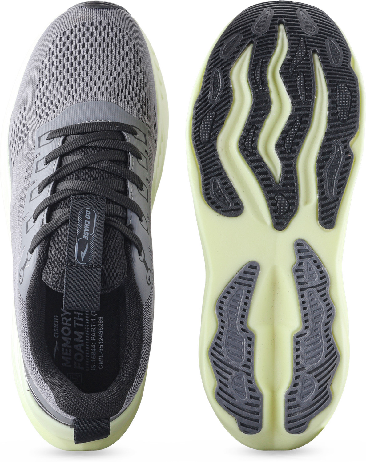 Image of asian Aerofoam-01 Men's Running Shoes with Mesh Upper and Energy Return Sole Running Shoes For Men