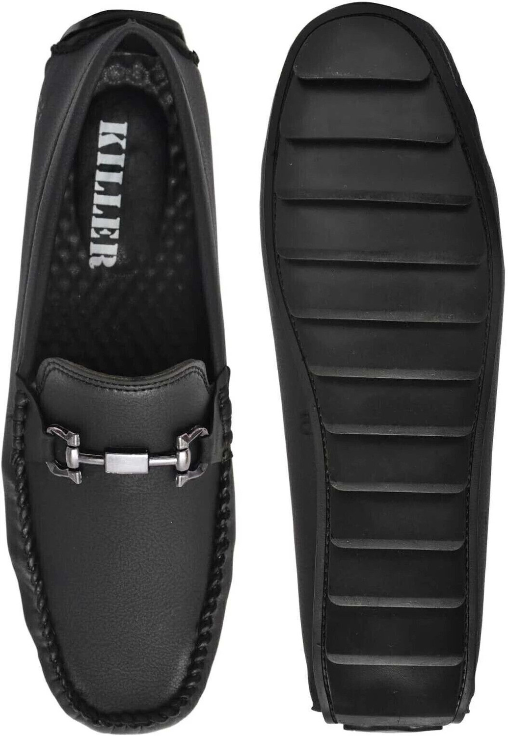 Image of KILLER Men's Nubuck-Touch Slip-On Driving Loafers with AirMix Sole Loafers For Men