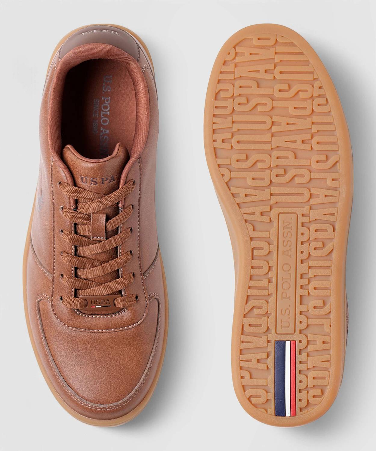 U.S. POLO ASSN. ALEXIS Men's Brown Sneakers - Image 4