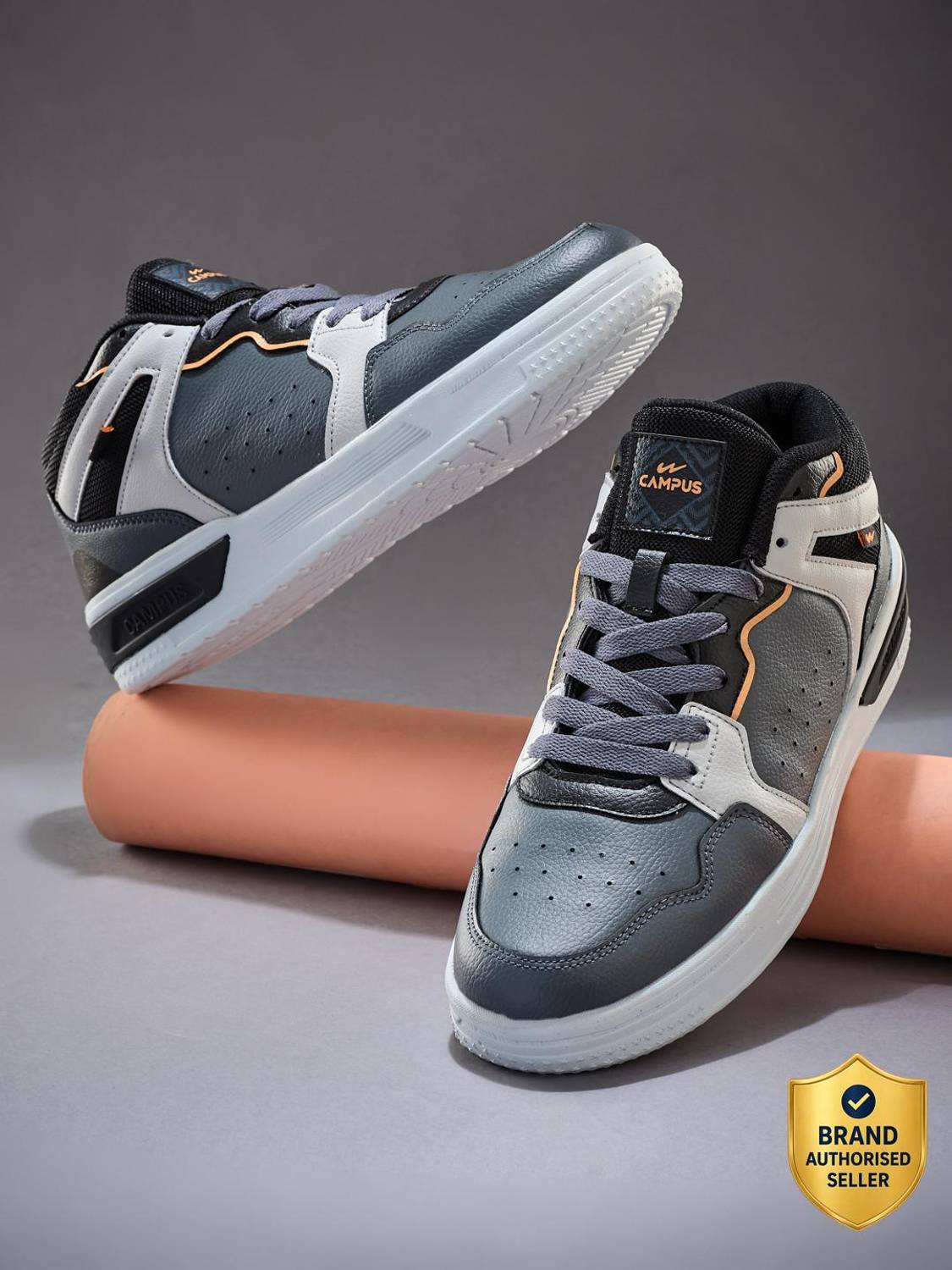 CAMPUS DWELT Men's Gray Sneakers - Image 1