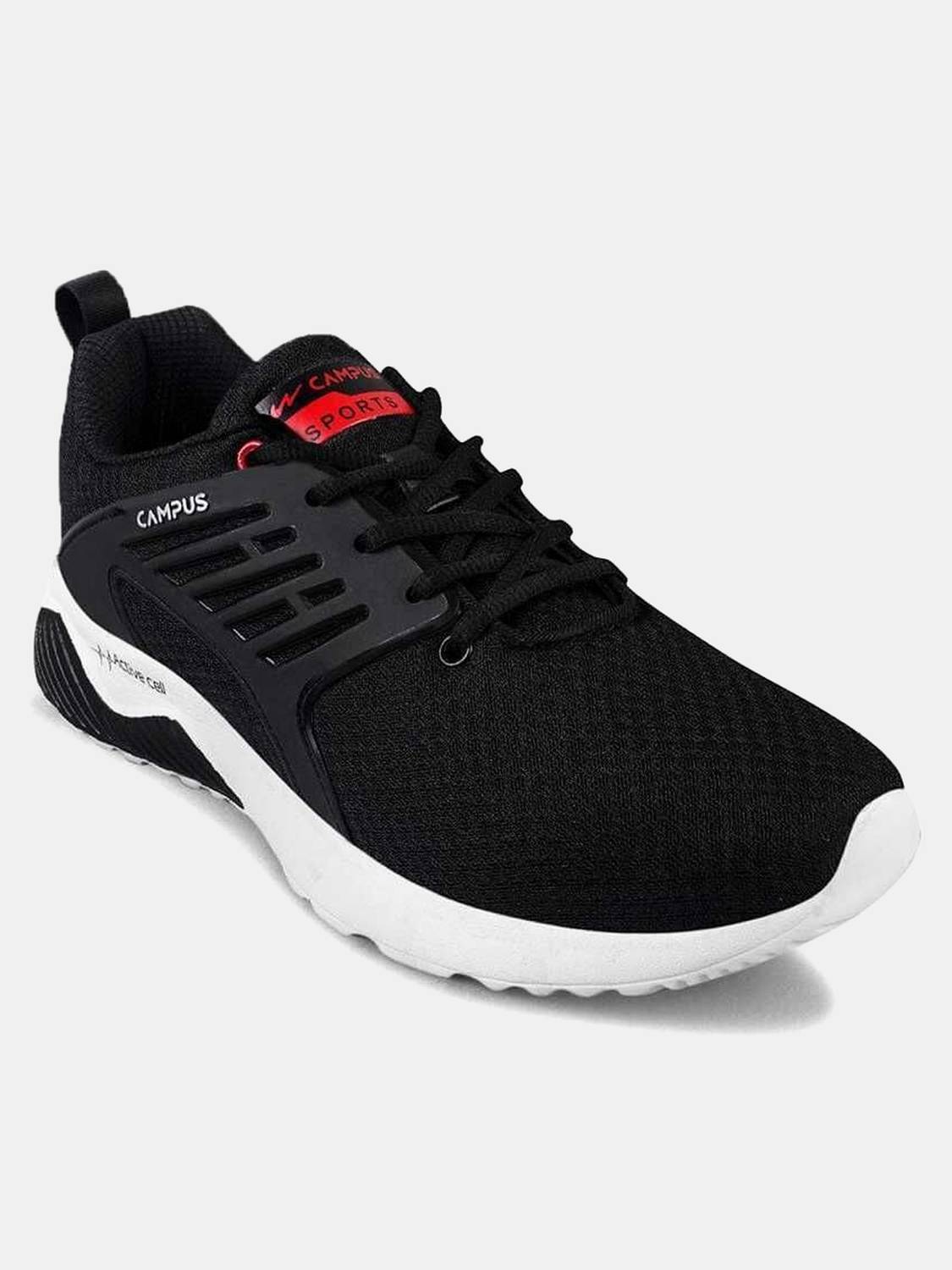 CAMPUS CRYSTA PRO Black Running Shoes For Men - Image 2
