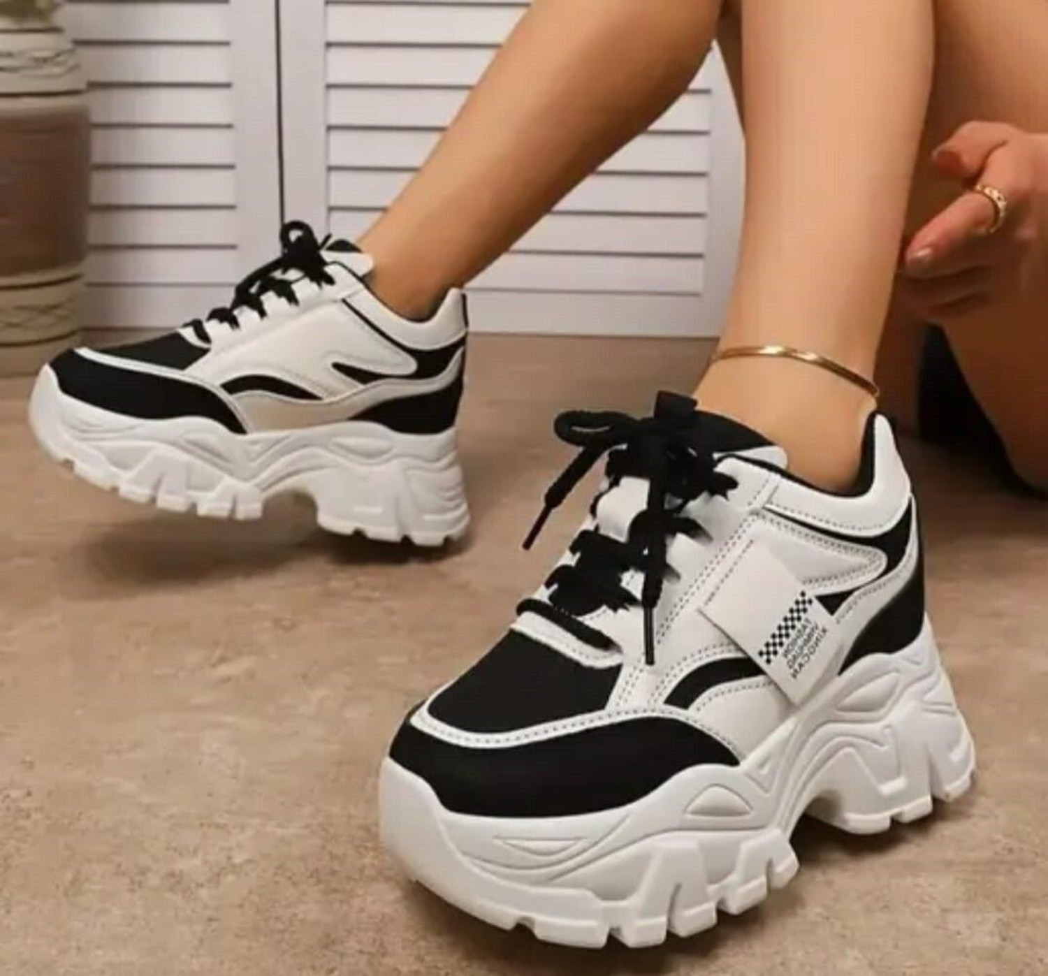 Image of Avose Black Trending Stylish Casual Shoes Sneakers For Women