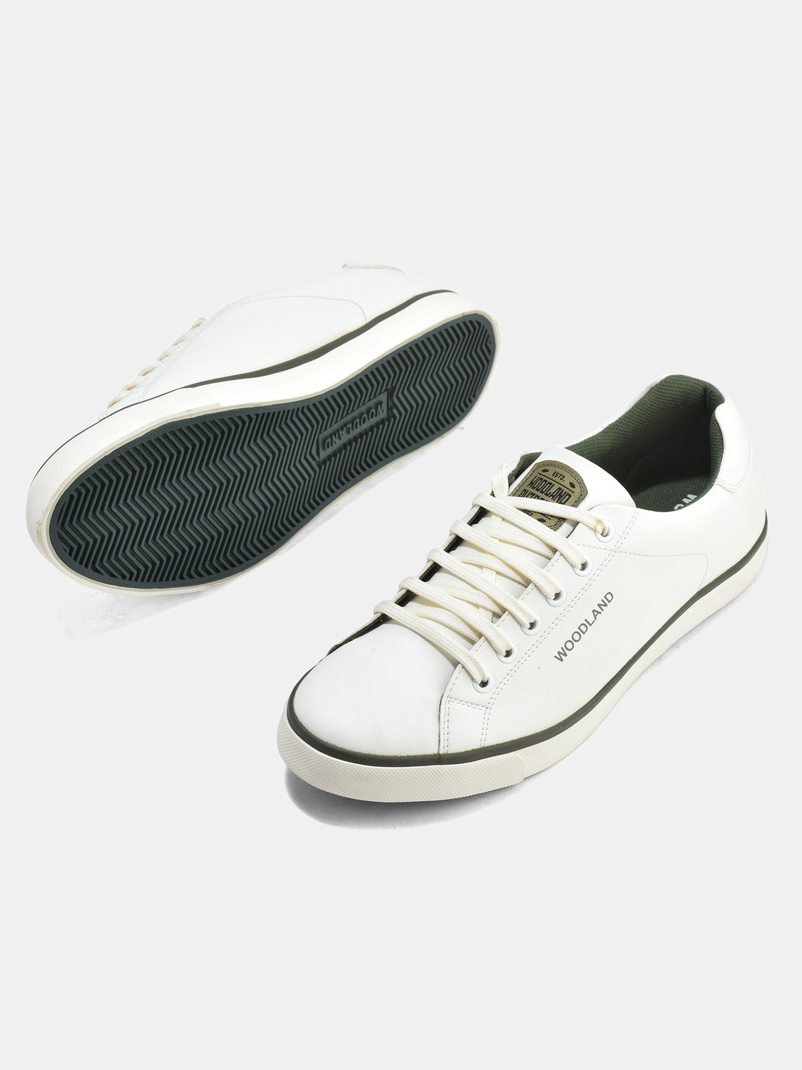 Image of WOODLAND Lace Up Lightweight Breathable Comfortable Daily Use Sneakers For Men