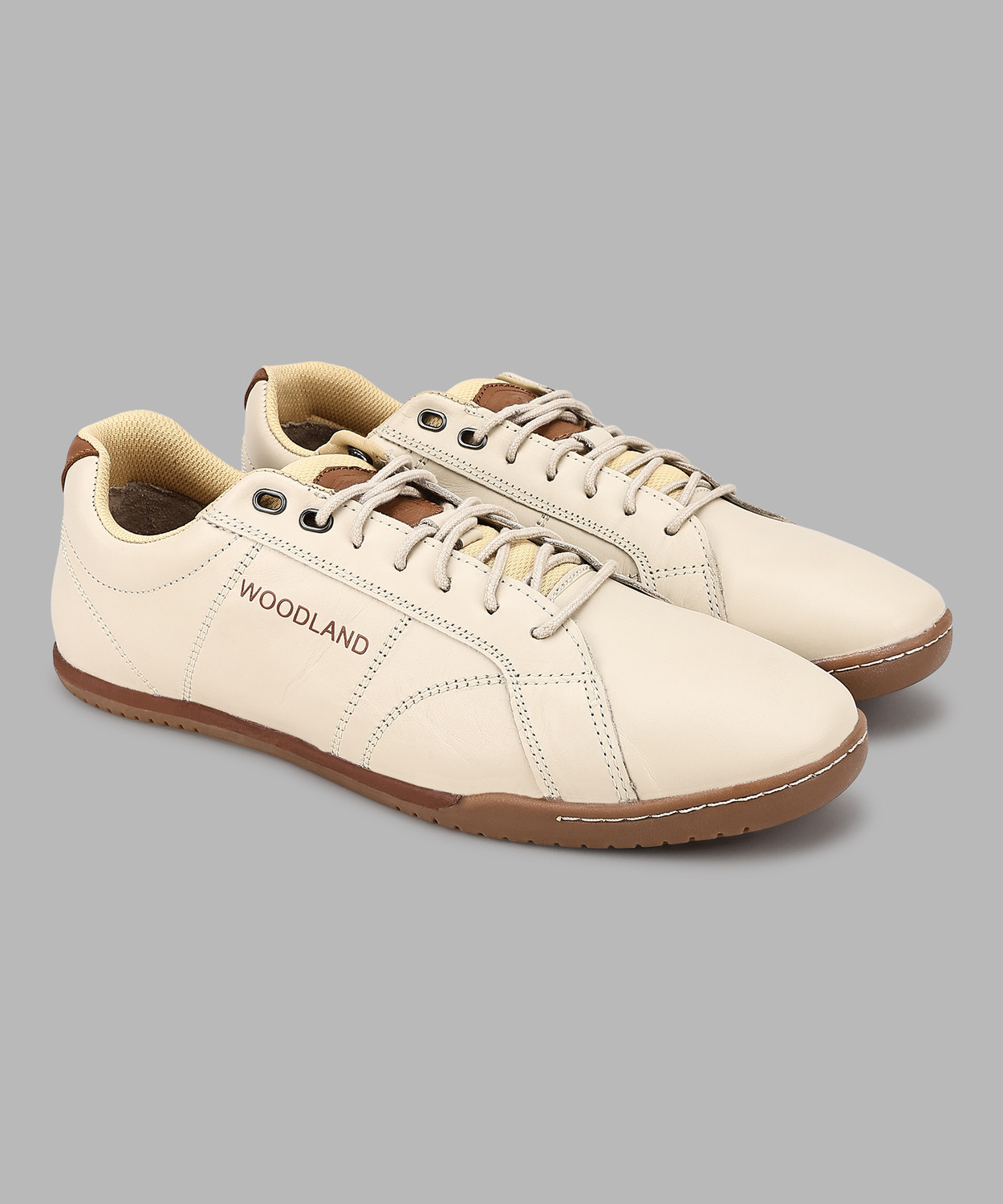 Image of WOODLAND Lace Up Lightweight Breathable Comfortable Daily Use Casuals For Men