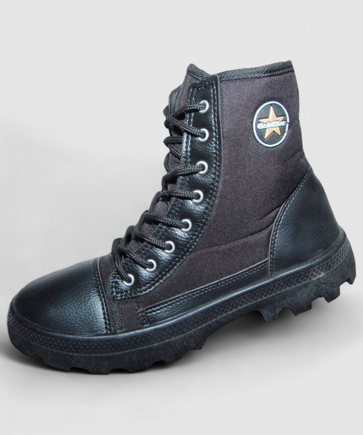 Image of GOLDSTAR PVC'JB Boots For Men (Black, Grey, 6)