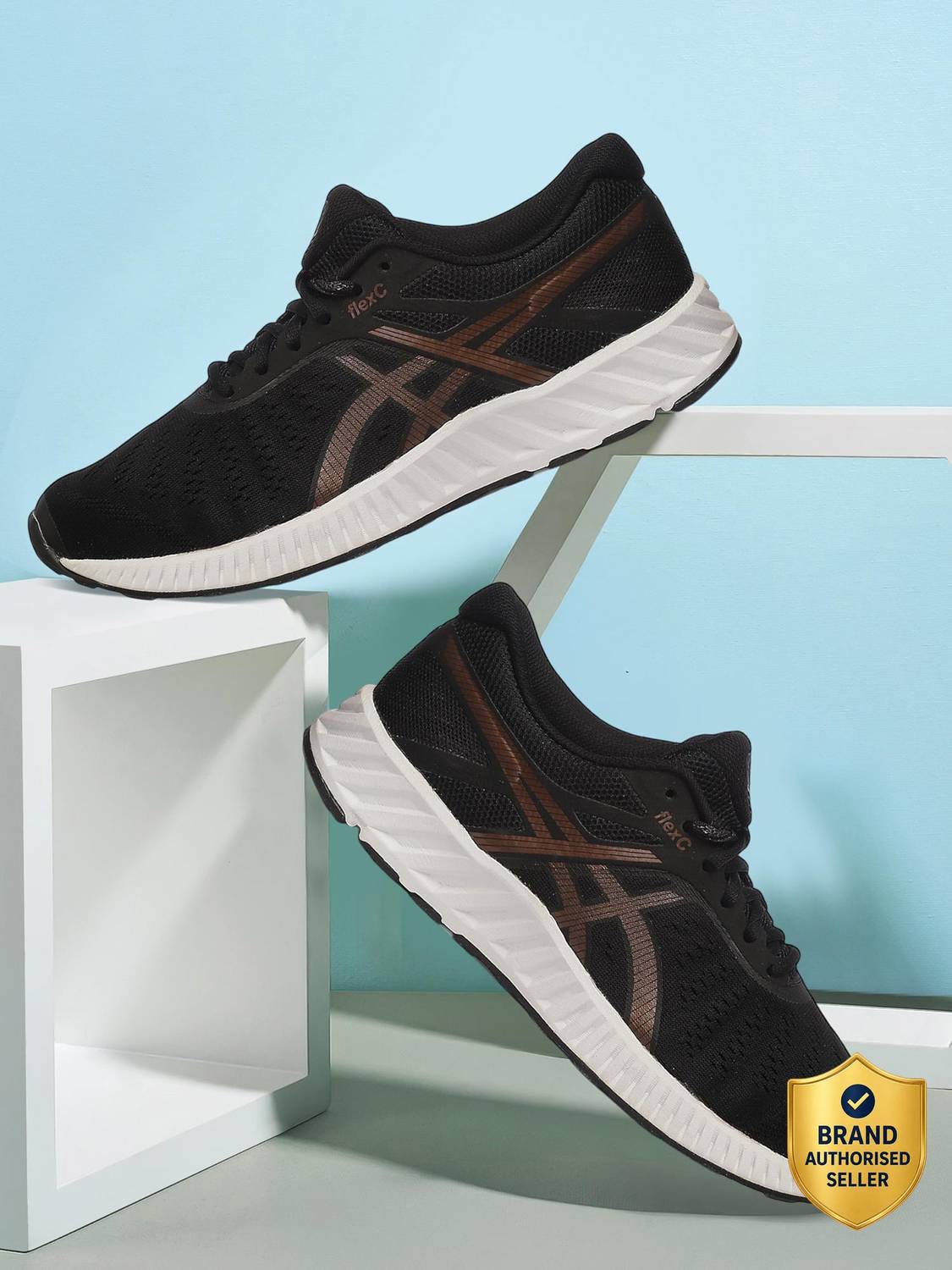 Asics FLEX C Men's Black Sneakers