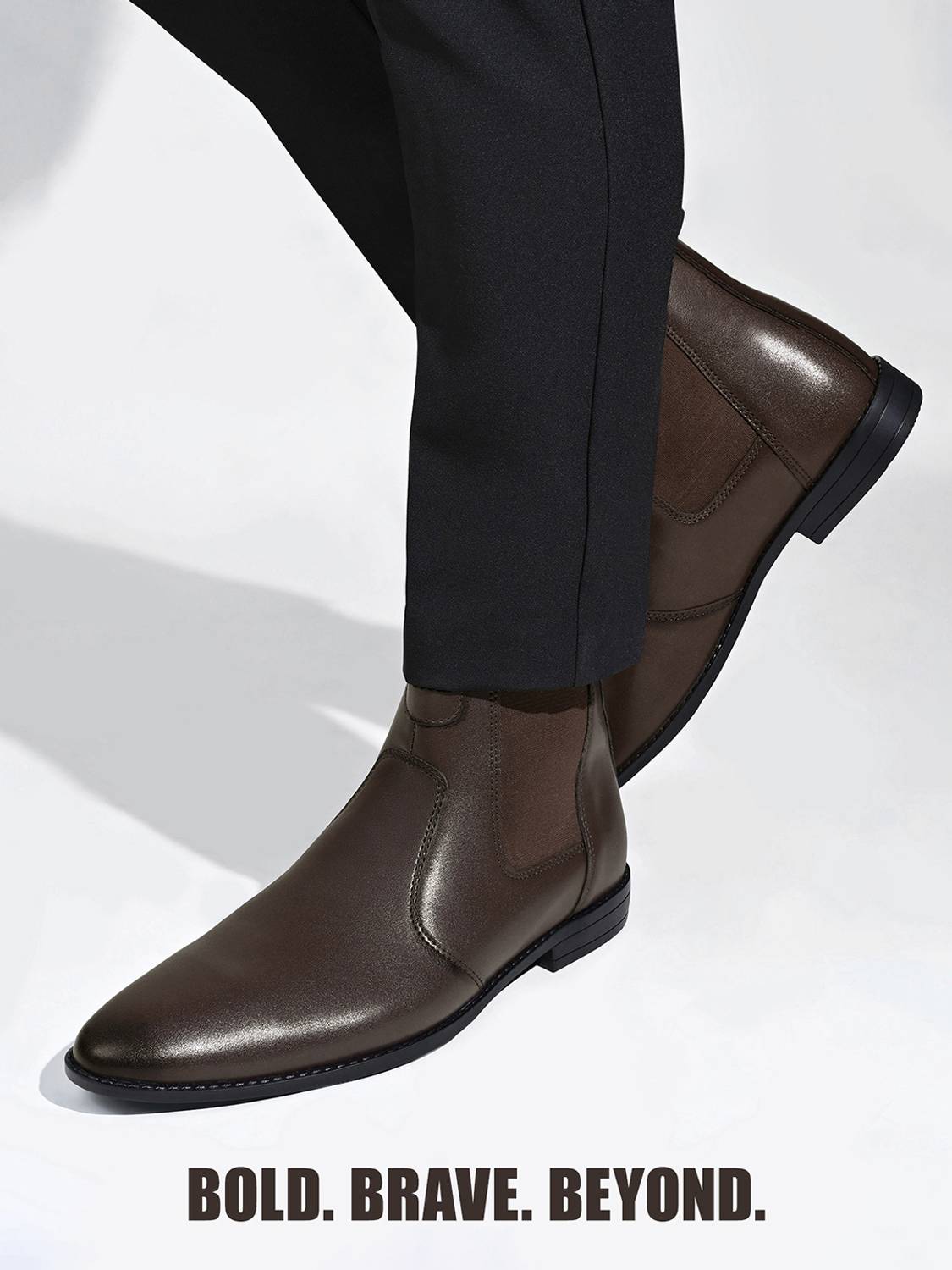 Louis Stitch Brunette Brown Chelsea Boots UK 10 - Image 2