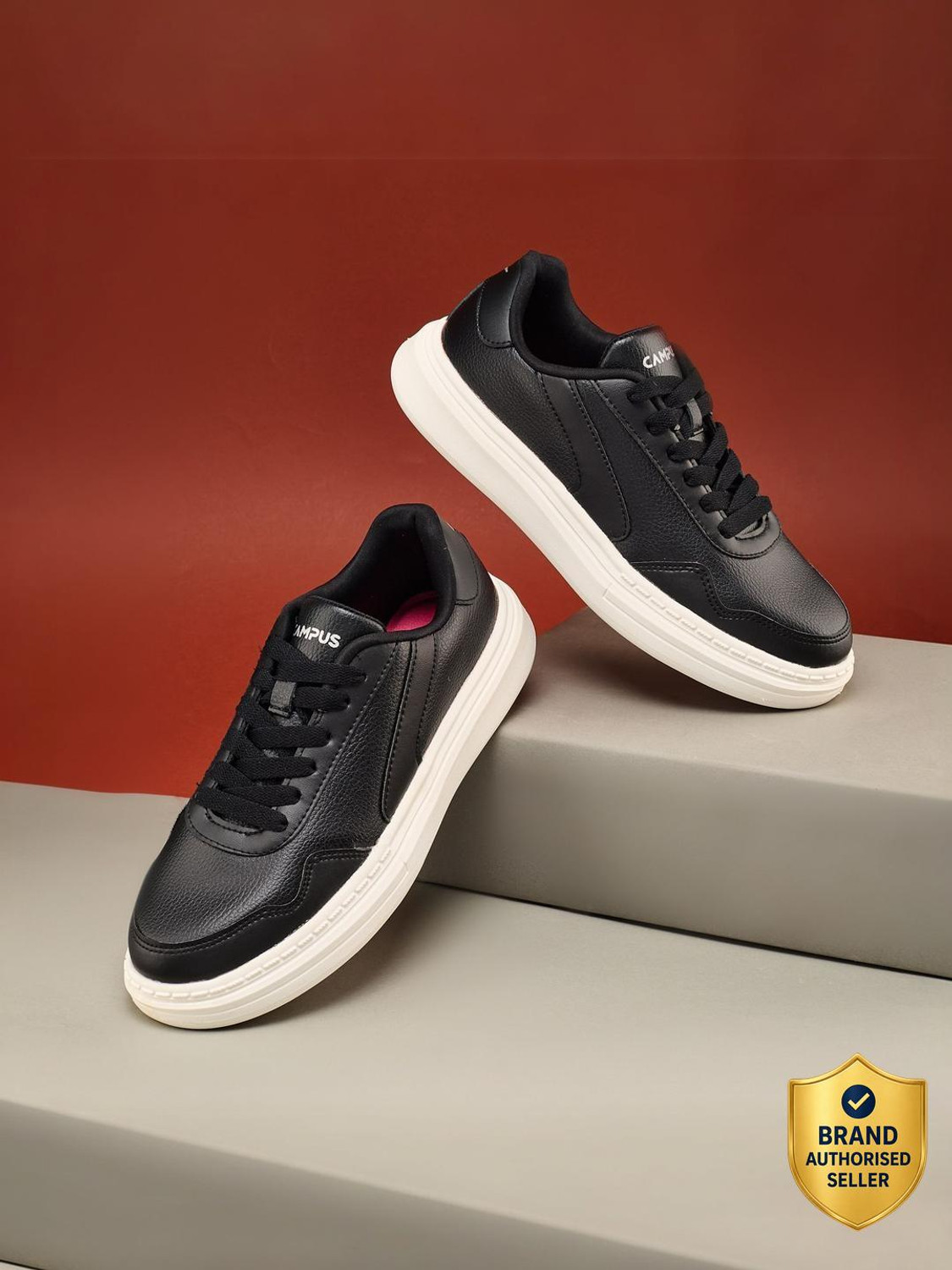 Image of CAMPUS DROID Sneakers For Women (Black, 7)