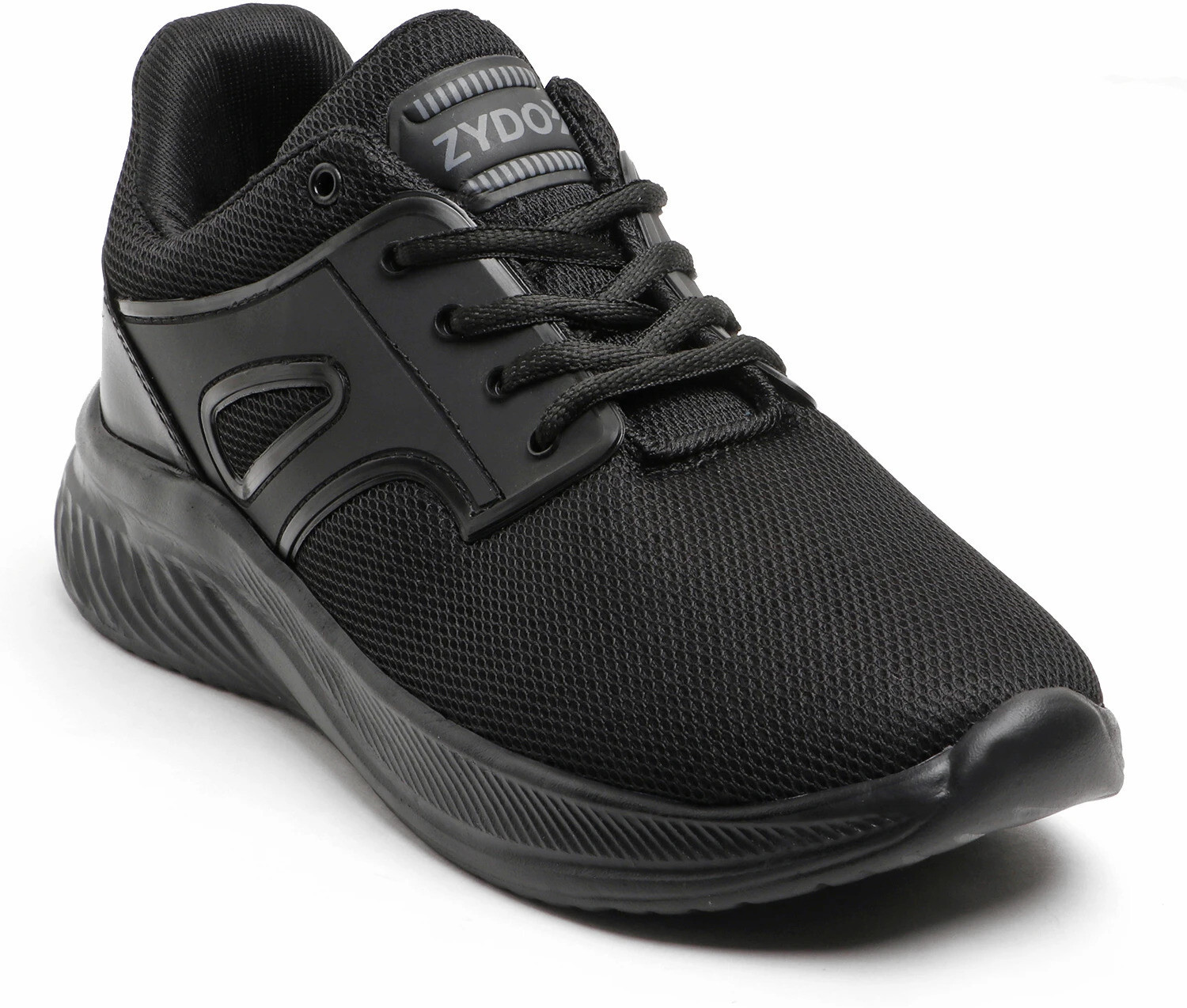 Image of zydo Black Walking Shoes For Men