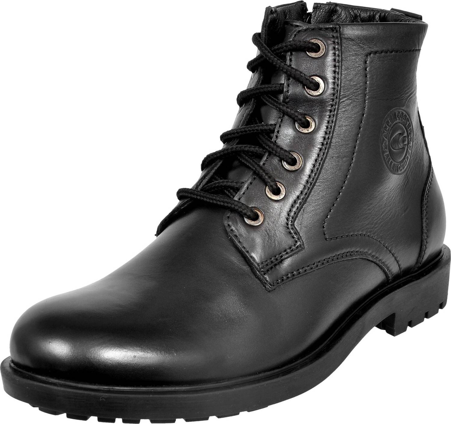 Allen Cooper Black Combat Boots for Men - Image 4