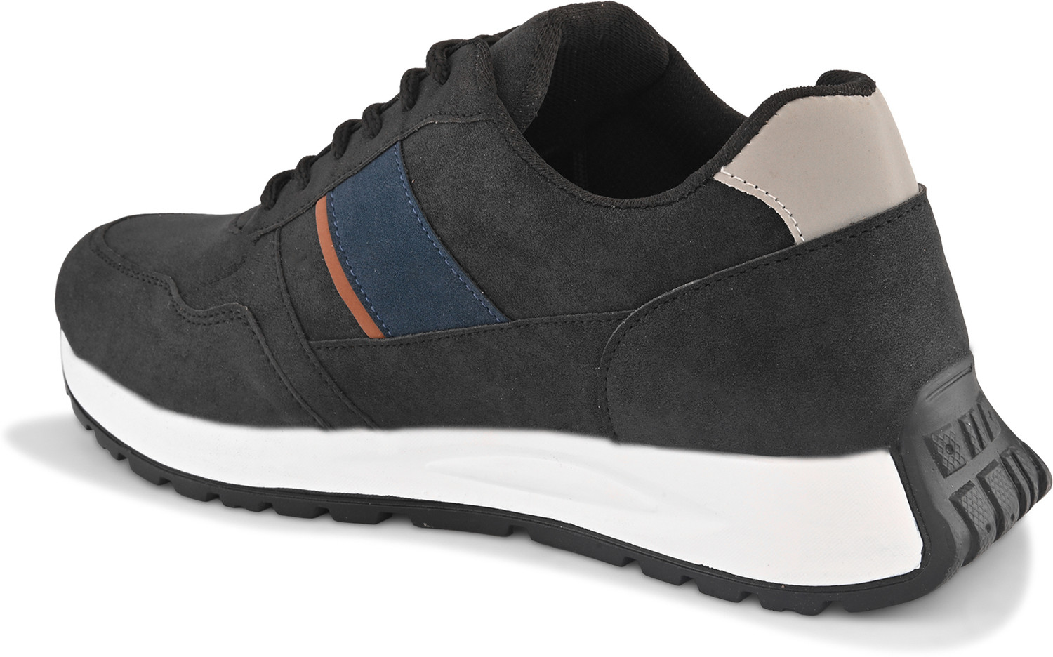 Image of Roadster Men Black Colourblocked Lace-Up Casual Sports Sneakers Sneakers For Men