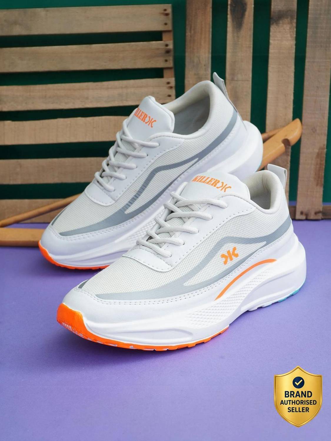 KILLER Sports Running Shoes for Men Soft Cushioned Insole Slip-Resistance Shoes Running Shoes For Men